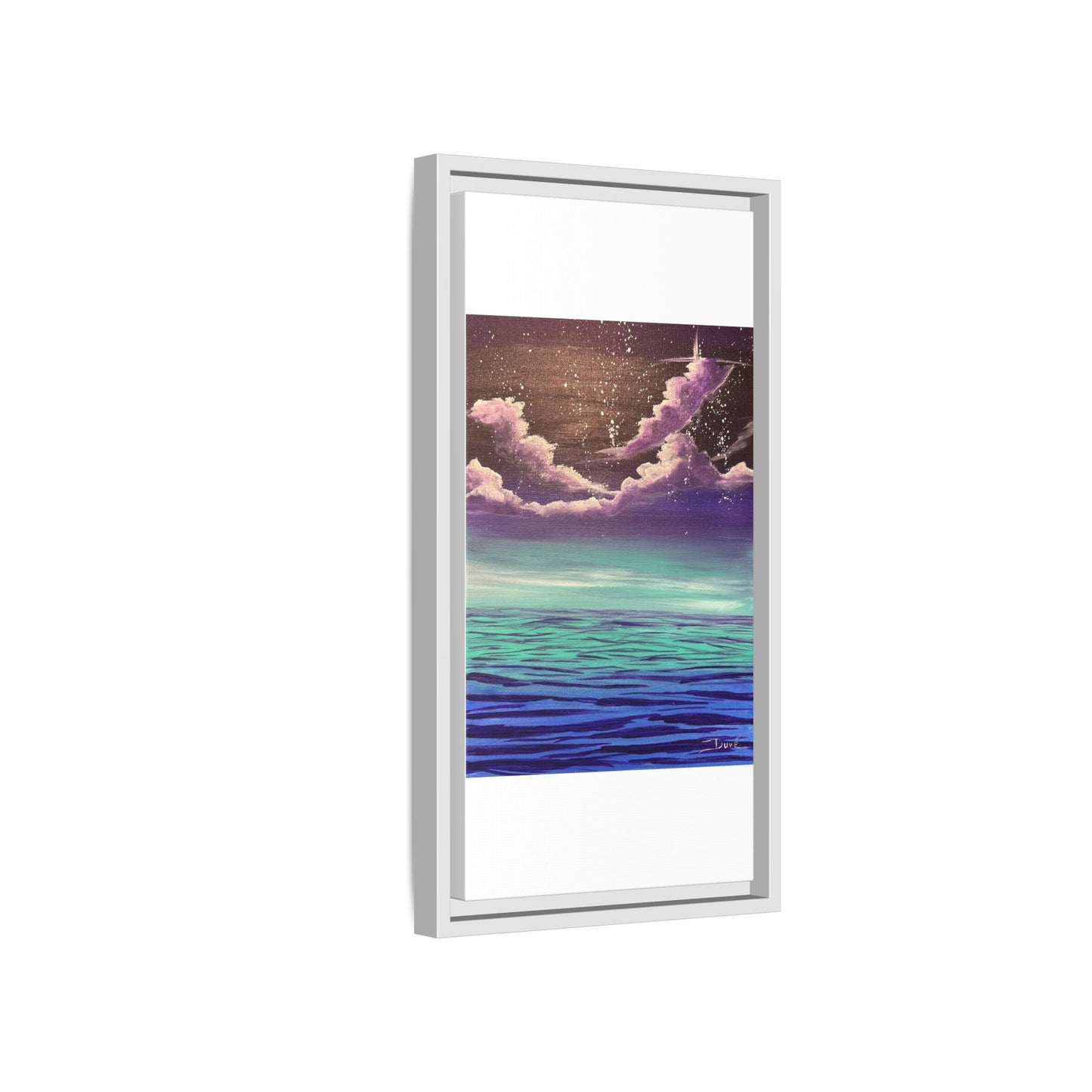 Night Sky Matte Canvas, Framed (Multi-color)