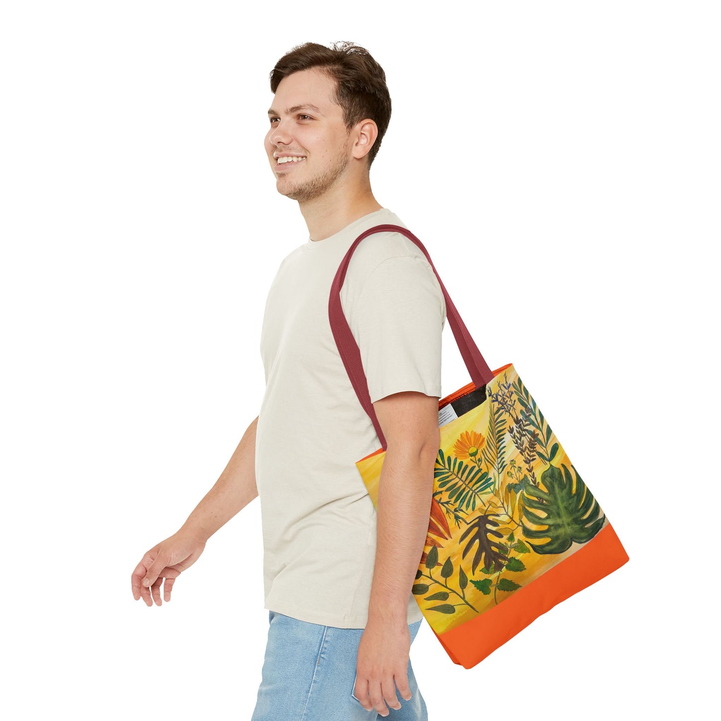 "Tropical Botanicals & Herbs" Tote Bag (AOP)