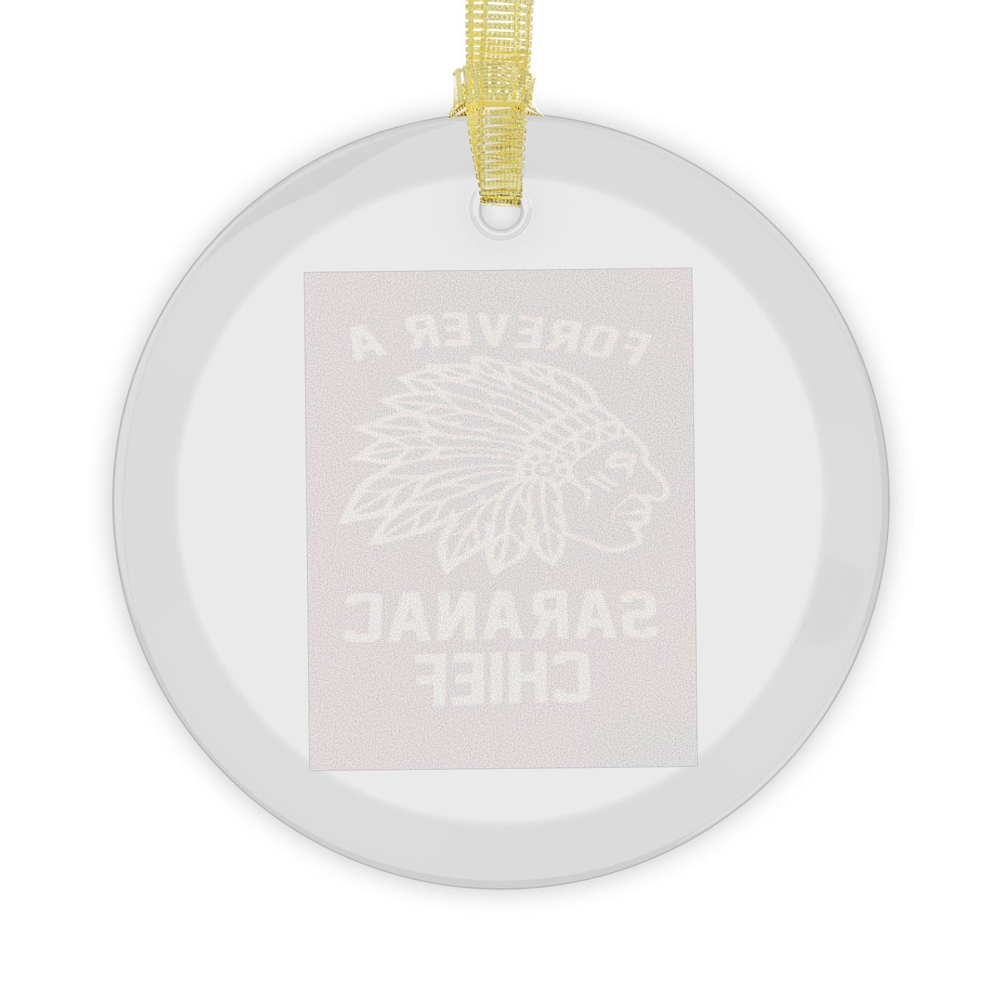 Forever a Saranac Chief Glass Ornaments