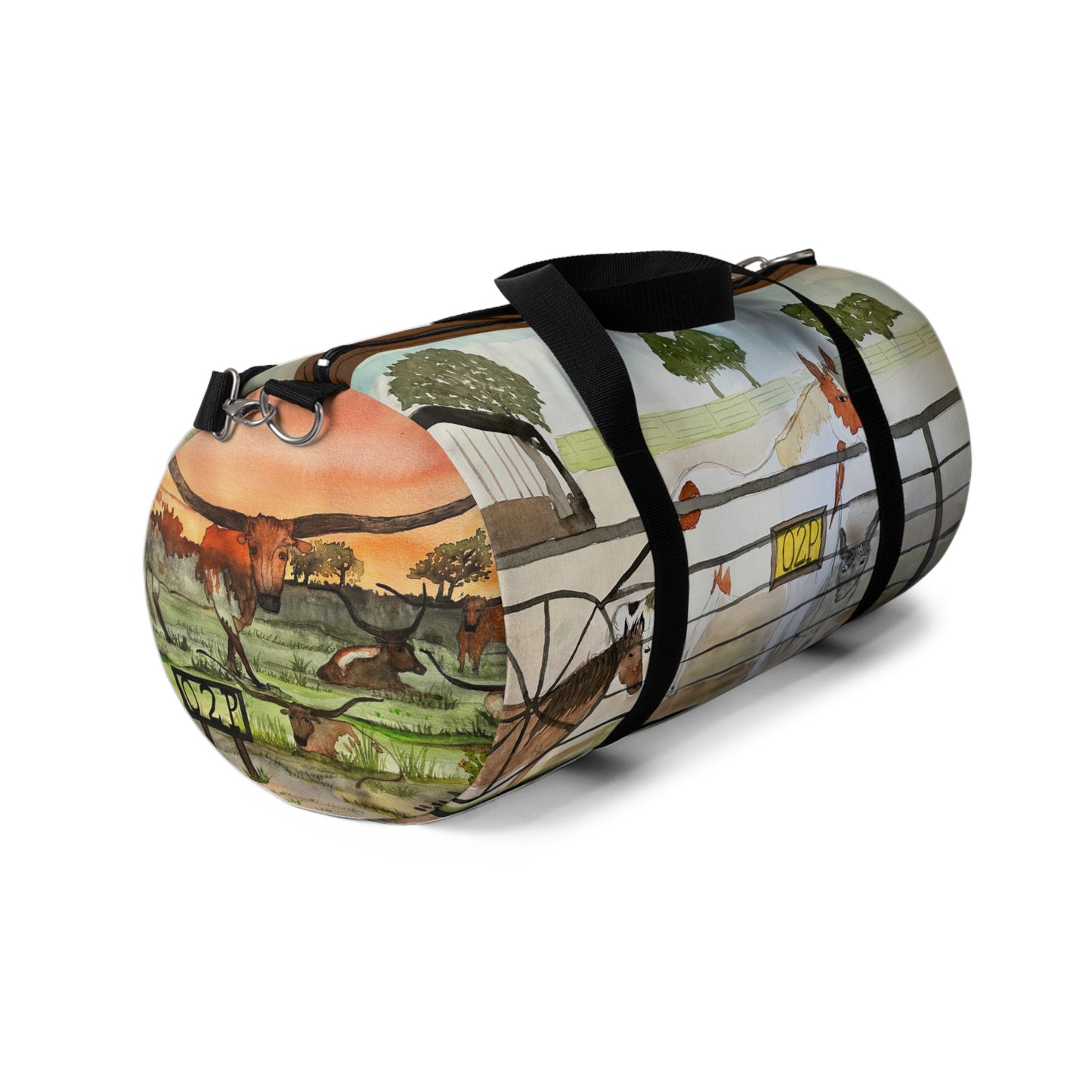 "Out 2 Pasture Ranch" Rescue Animal Ranch Duffel Bag | Perfect for Travel, Gym, Weekend Getaways, Horse Lovers, Animal Enthusiasts, Gifts