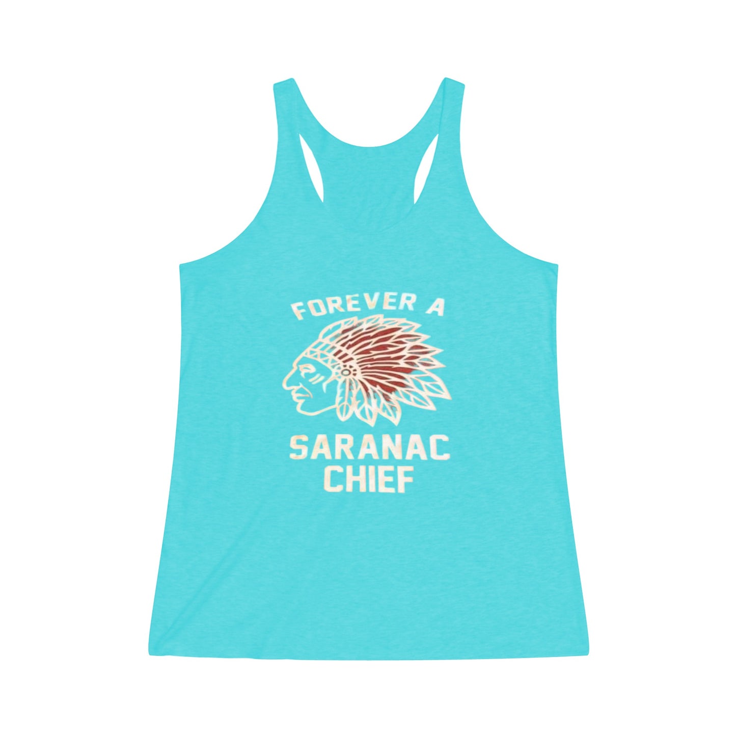 Forever a Saranac Chief Women's Tri-Blend Racerback Tank