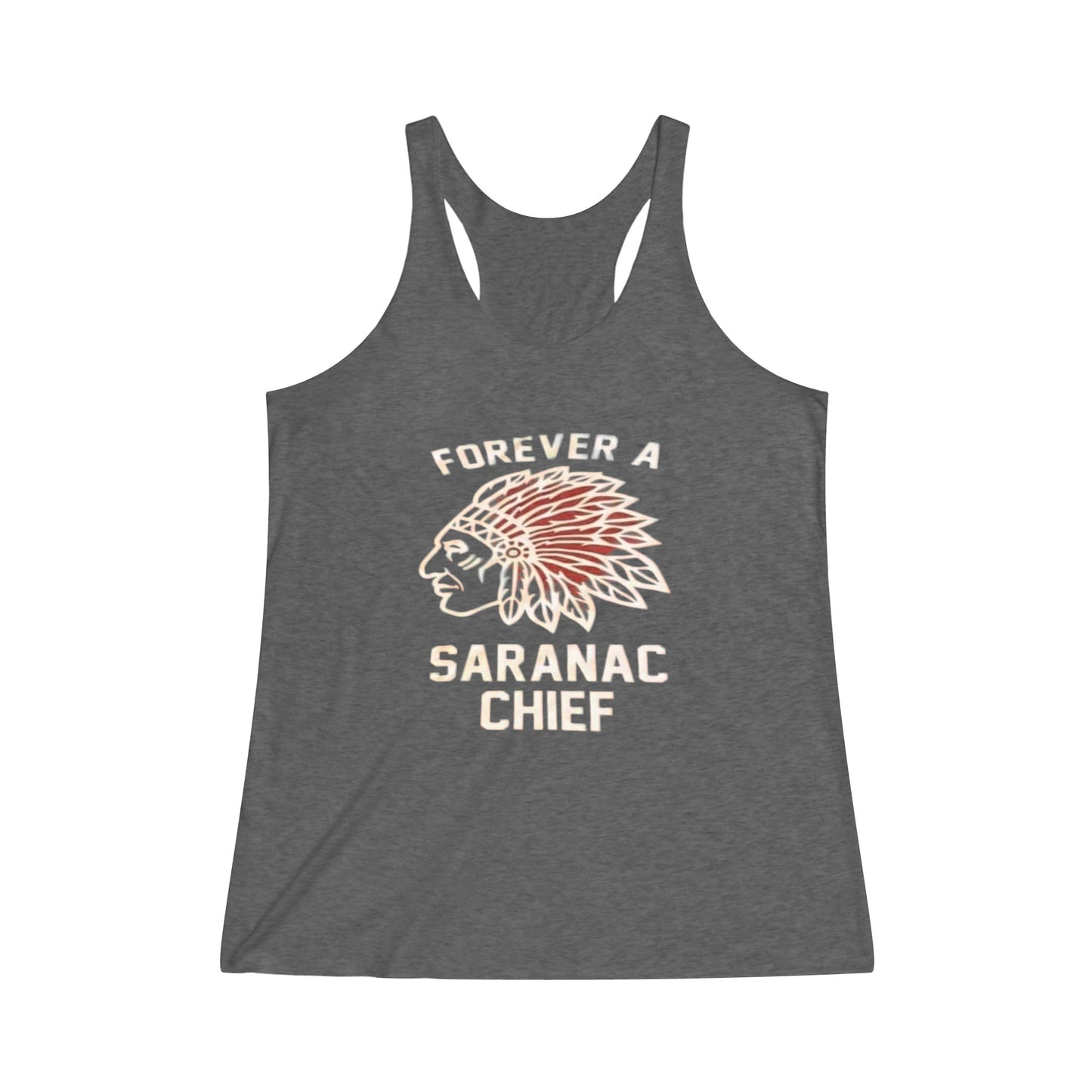 Forever a Saranac Chief Women's Tri-Blend Racerback Tank