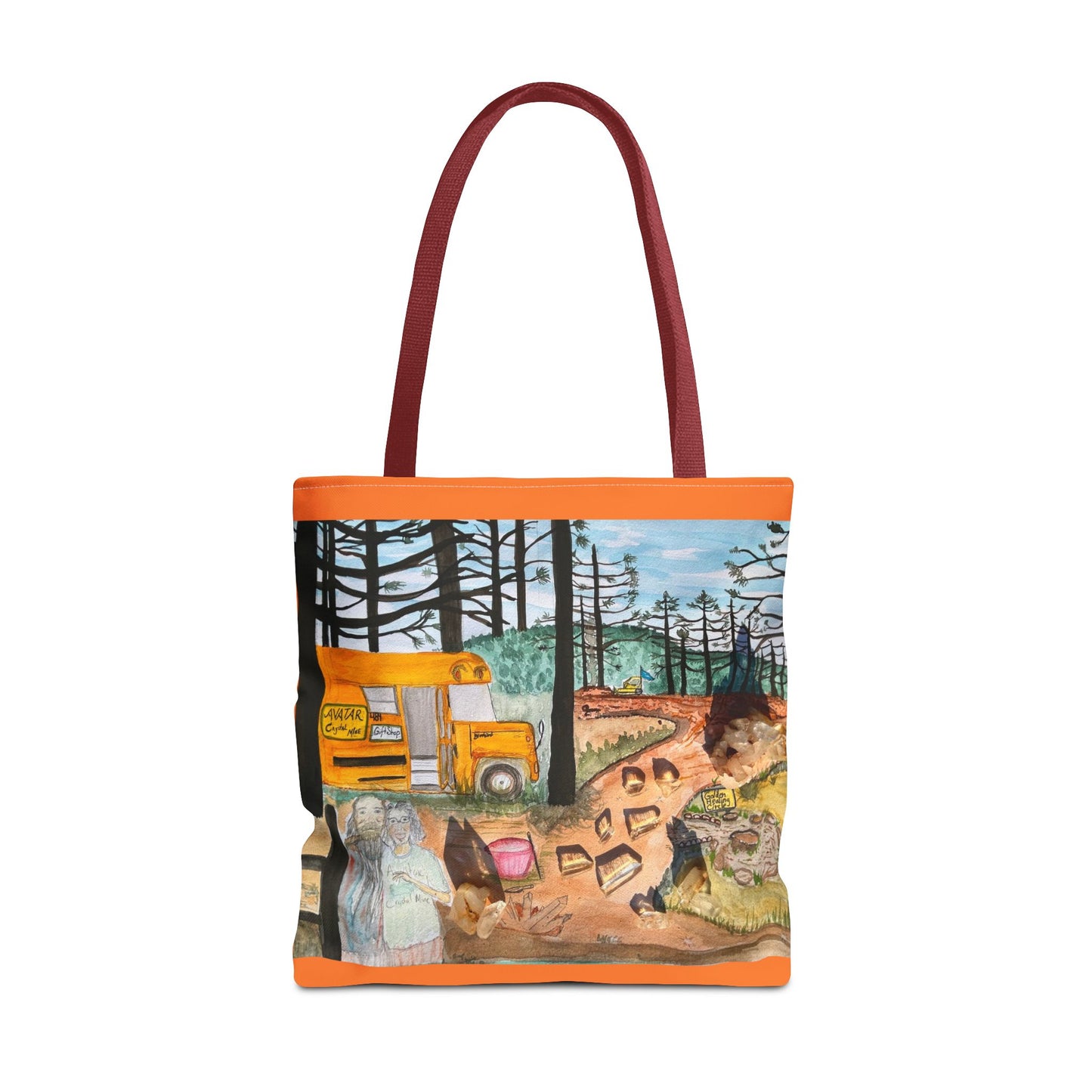 "Avatar Crystal Mine" Scenic Nature Tote Bag, Eco-Friendly Canvas Bag, Artsy Shopper’s Companion, Perfect Gift for Nature Lovers, Boho Style