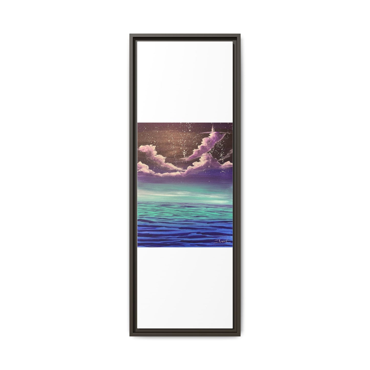 Night Sky Matte Canvas, Framed (Multi-color)
