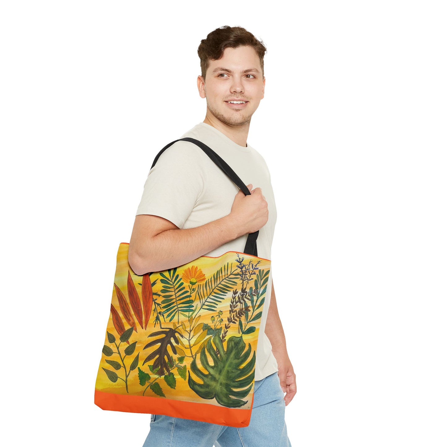 "Tropical Botanicals & Herbs" Tote Bag (AOP)