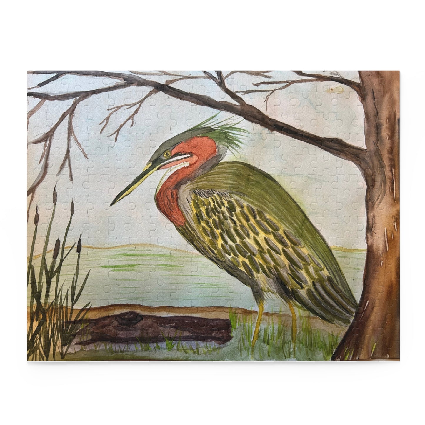 Green Heron Puzzle (120, 252, 500-Piece)