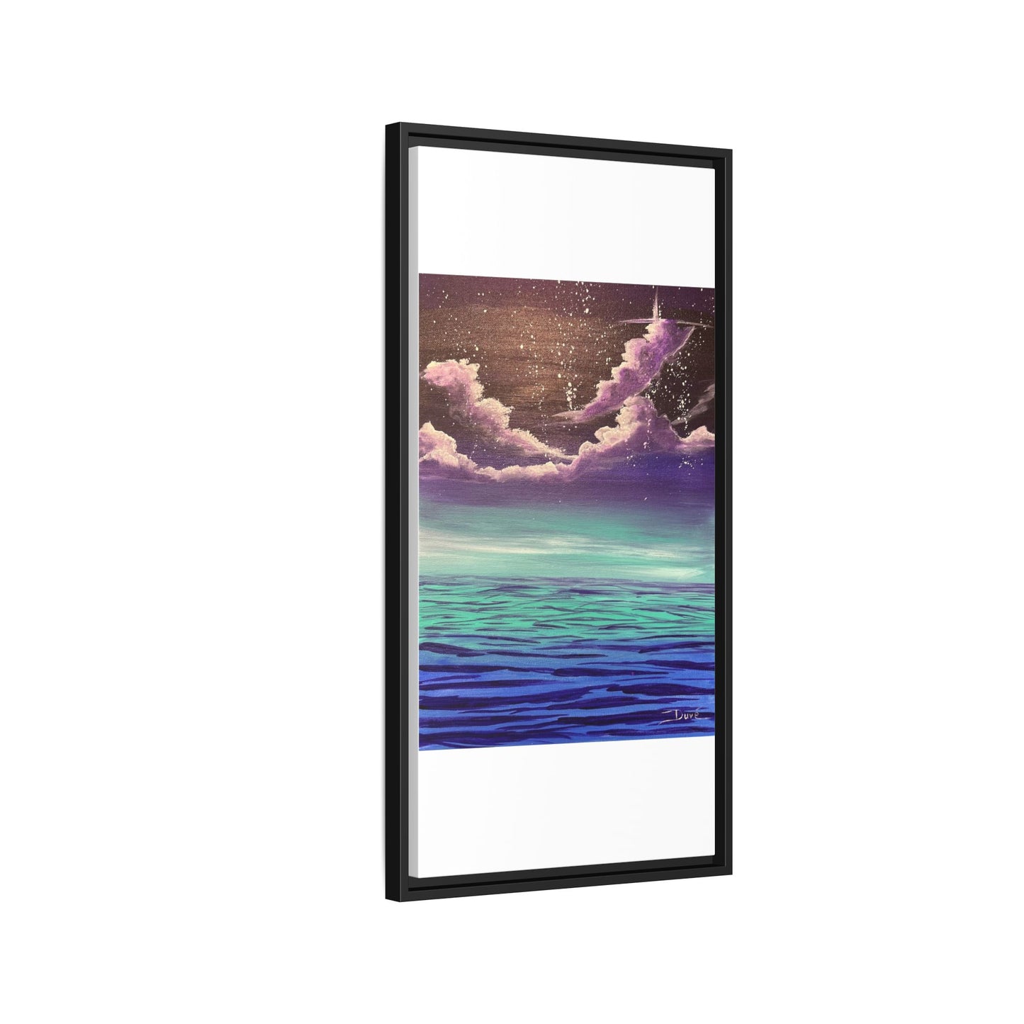 Night Sky Matte Canvas, Framed (Multi-color)
