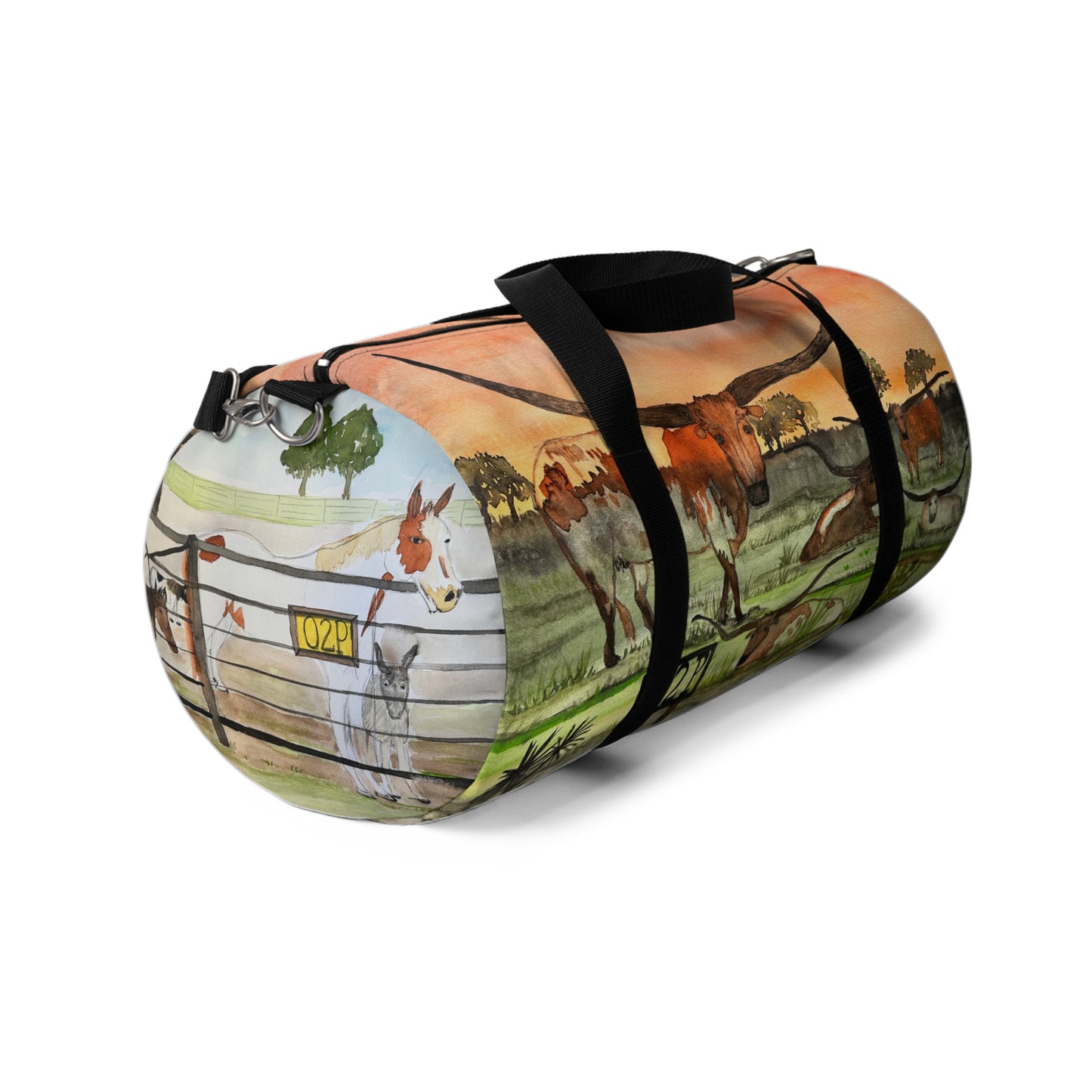 "Out 2 Pasture Ranch" Stylish Duffel Bag for Adventurers, Gym Bag, Travel Companion, Weekend Getaway Bag, Personalized Sports Bag