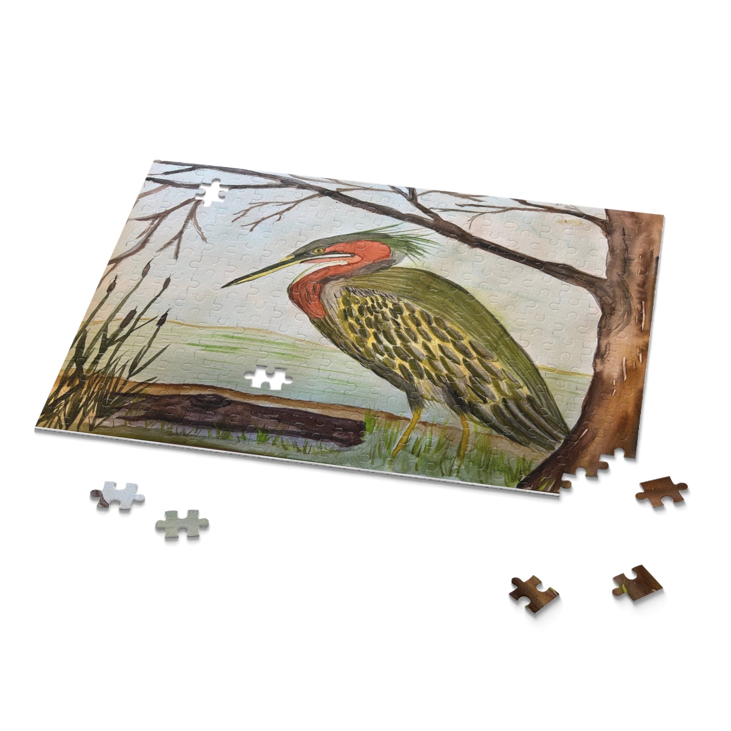Green Heron Puzzle (120, 252, 500-Piece)