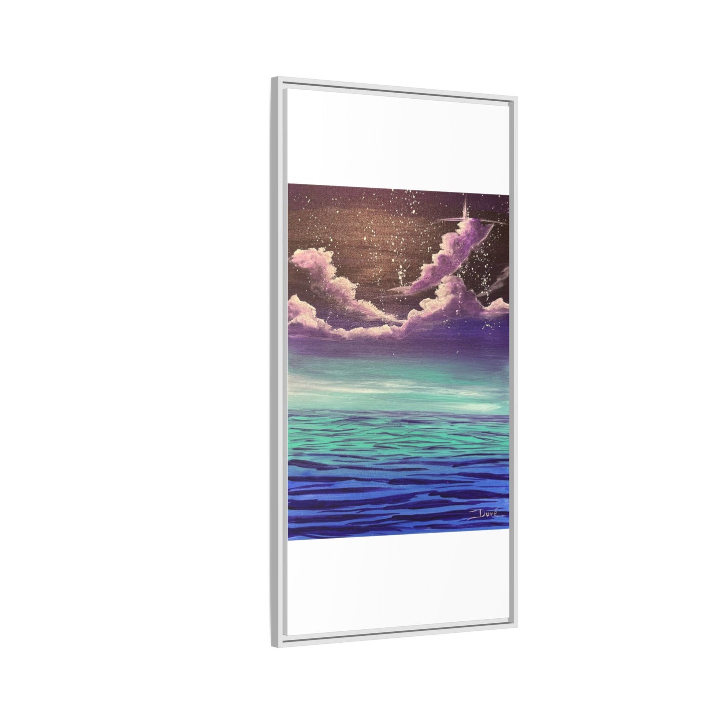 Night Sky Matte Canvas, Framed (Multi-color)