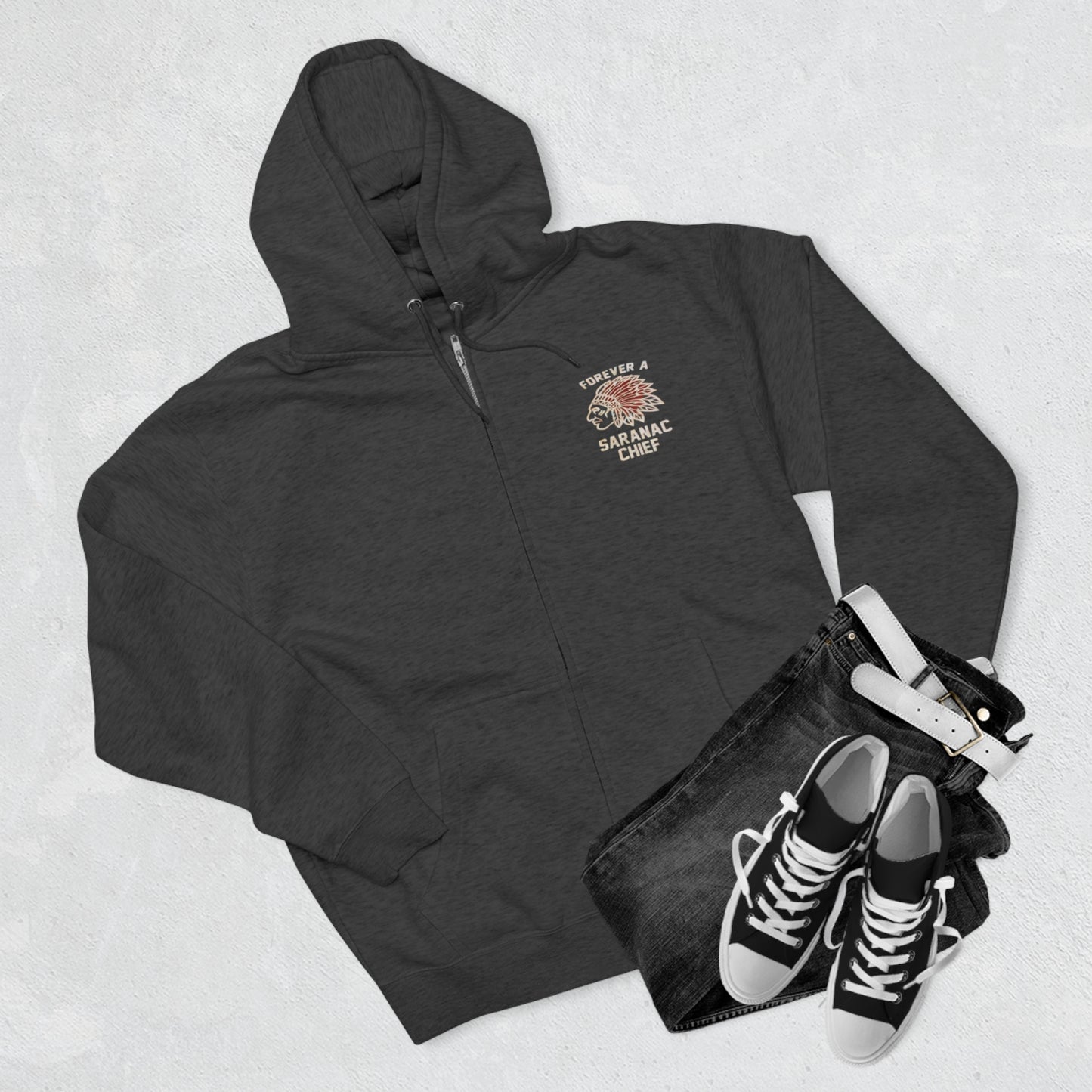 Forever a Saranac Chief Unisex Zip Hoodie
