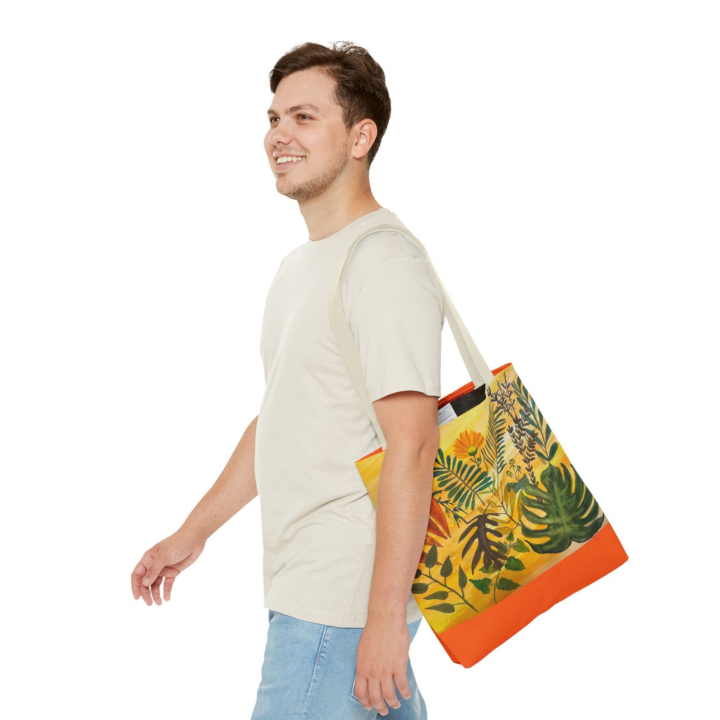 "Tropical Botanicals & Herbs" Tote Bag (AOP)
