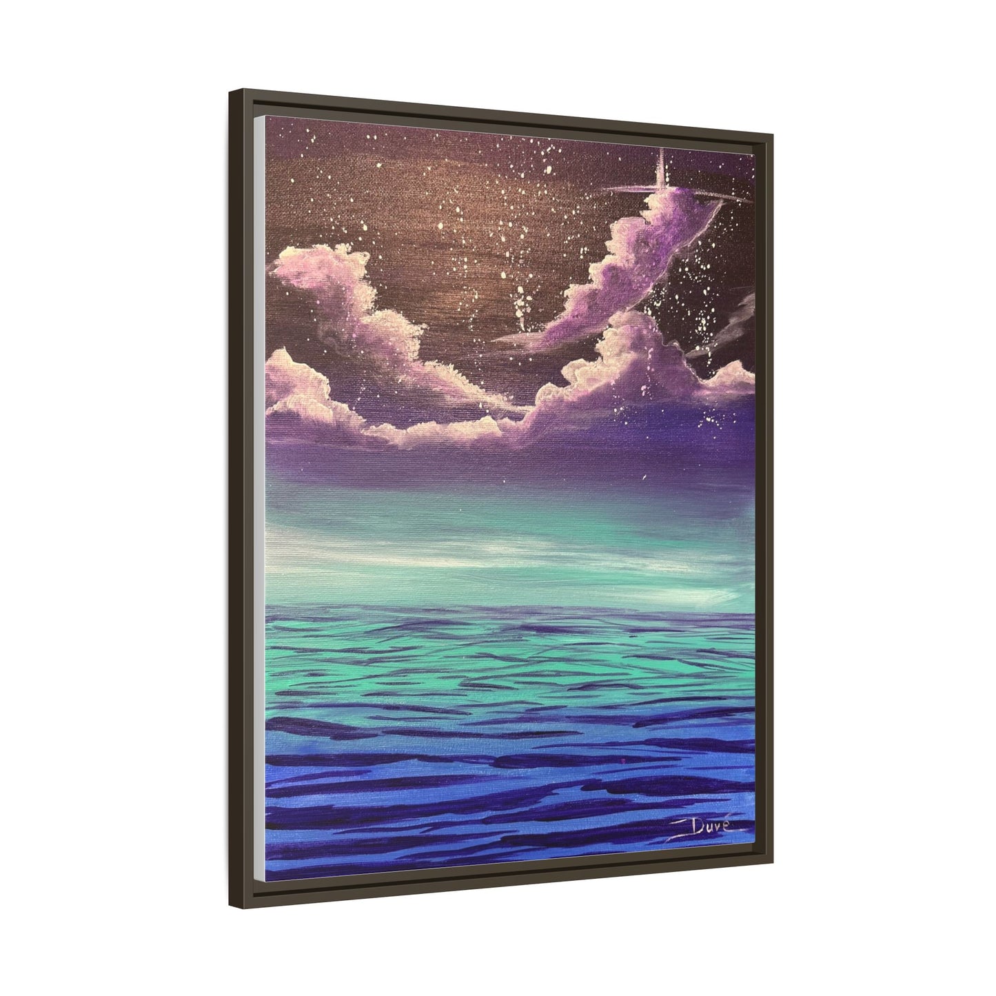 Night Sky Matte Canvas, Framed (Multi-color)