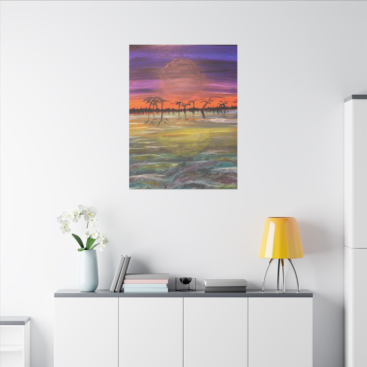 Sunset Matte Canvas, Stretched, 0.75" (Multi-Size)