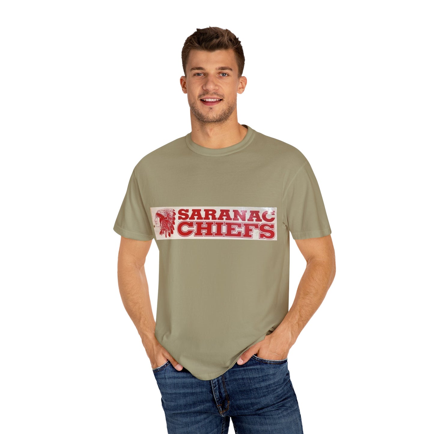 Vintage Garment-Dyed T-shirt "Forever a Saranac Chief"