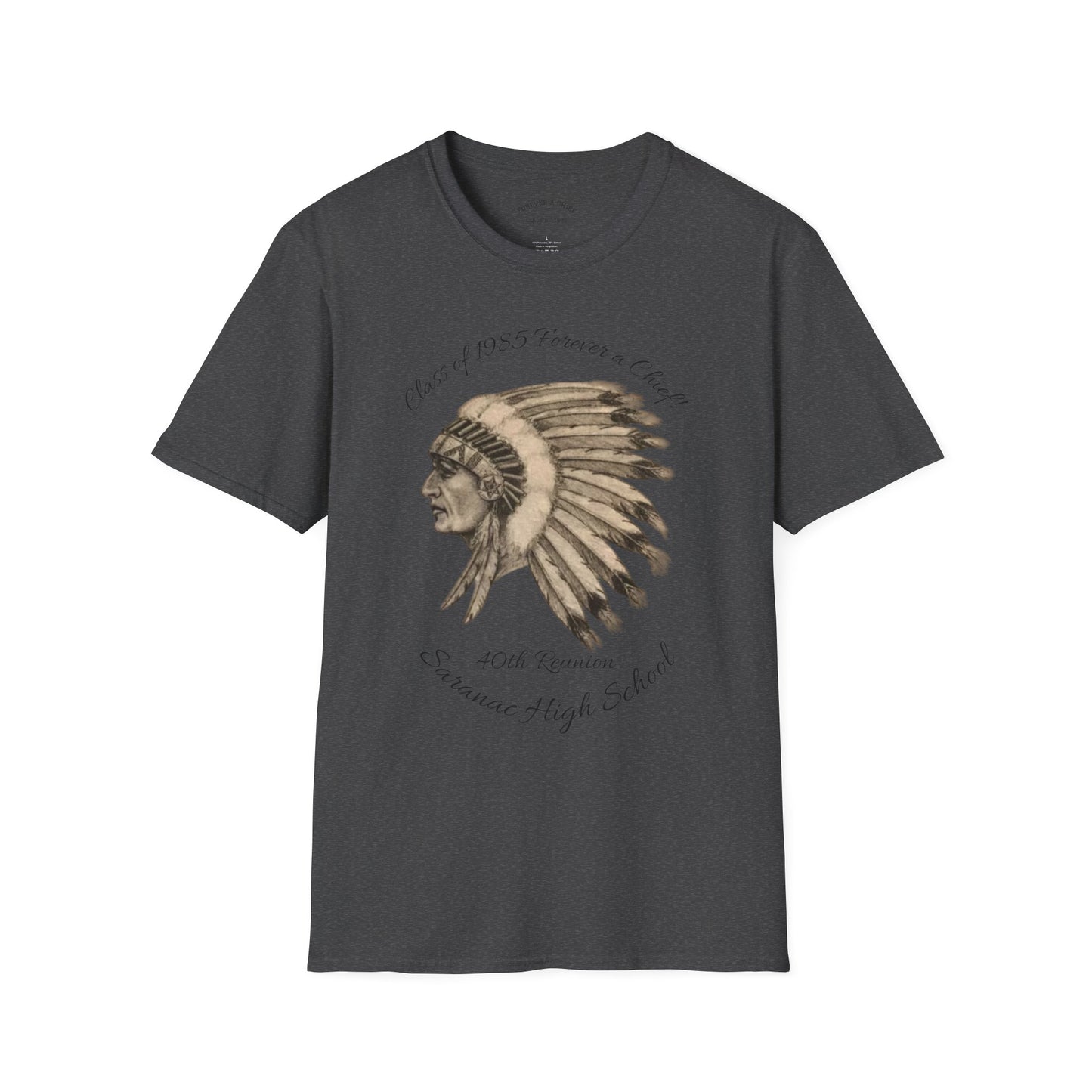 Saranac Chiefs Class of '85 Reunion Unisex T-Shirt - Nostalgic College Tee, Class of 1985 Spirit Wear, Forever a Chief Apparel, Vintage Fan Top