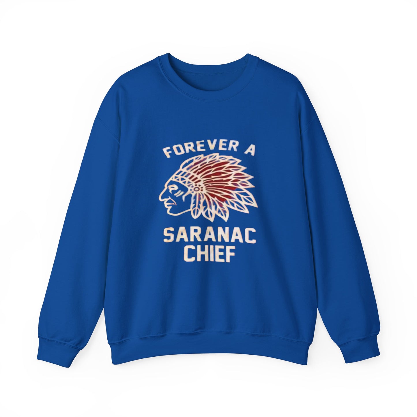 Forever a Saranac Chief Unisex Heavy Blend™ Crewneck Sweatshirt