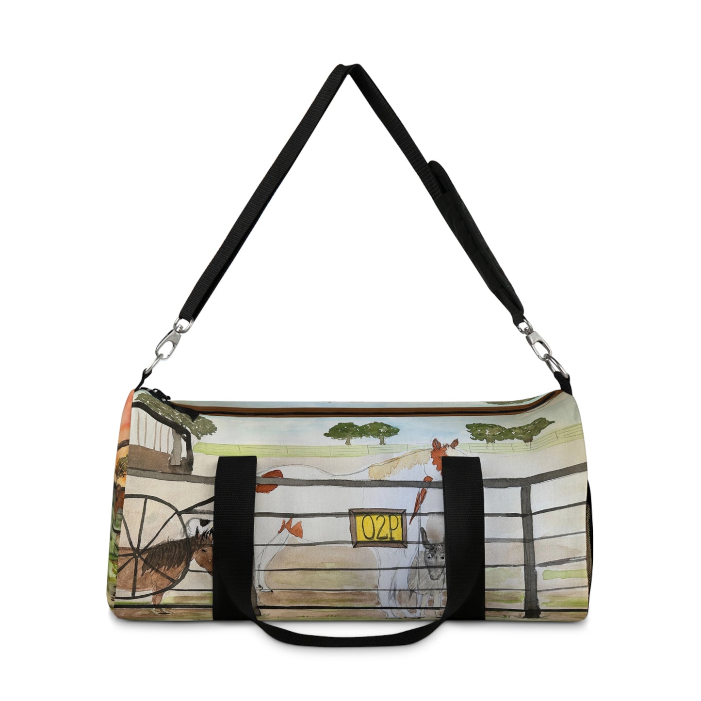 "Out 2 Pasture Ranch" Rescue Animal Ranch Duffel Bag | Perfect for Travel, Gym, Weekend Getaways, Horse Lovers, Animal Enthusiasts, Gifts