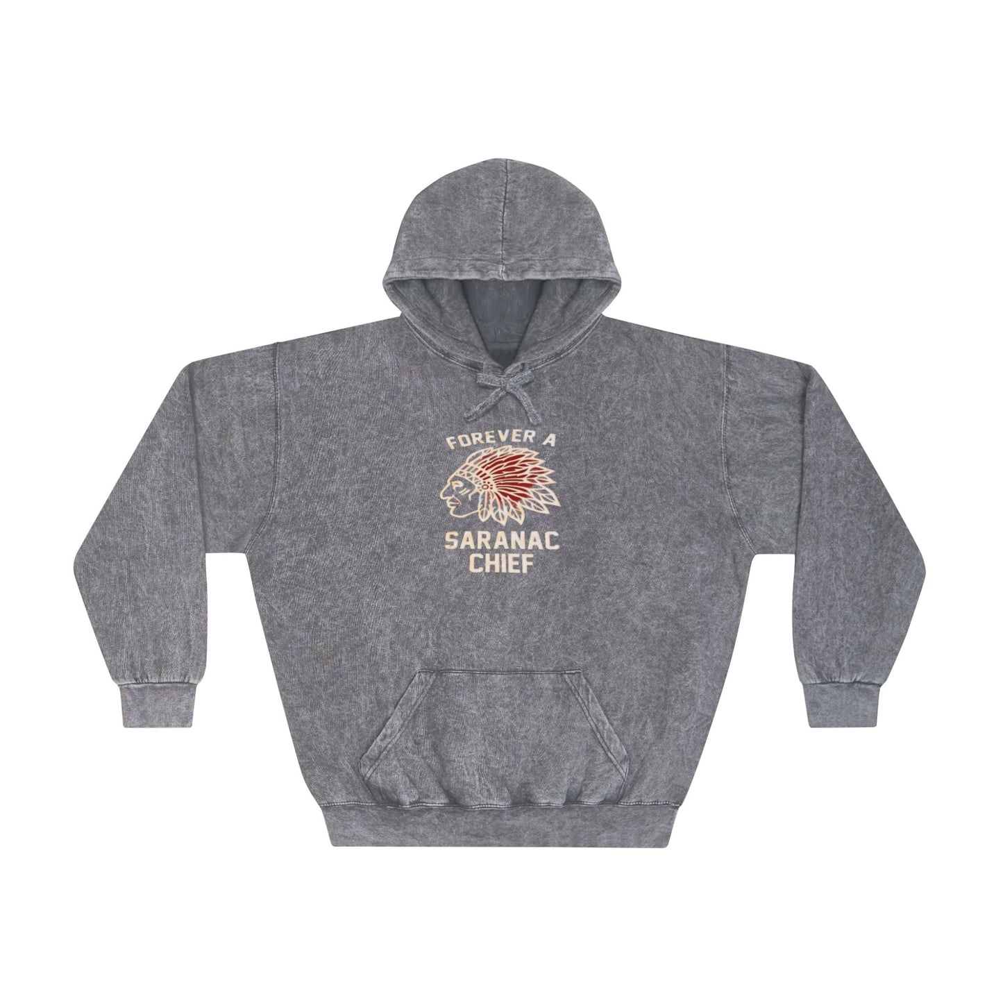 Forever a Saranac Chief Unisex Mineral Wash Hoodie