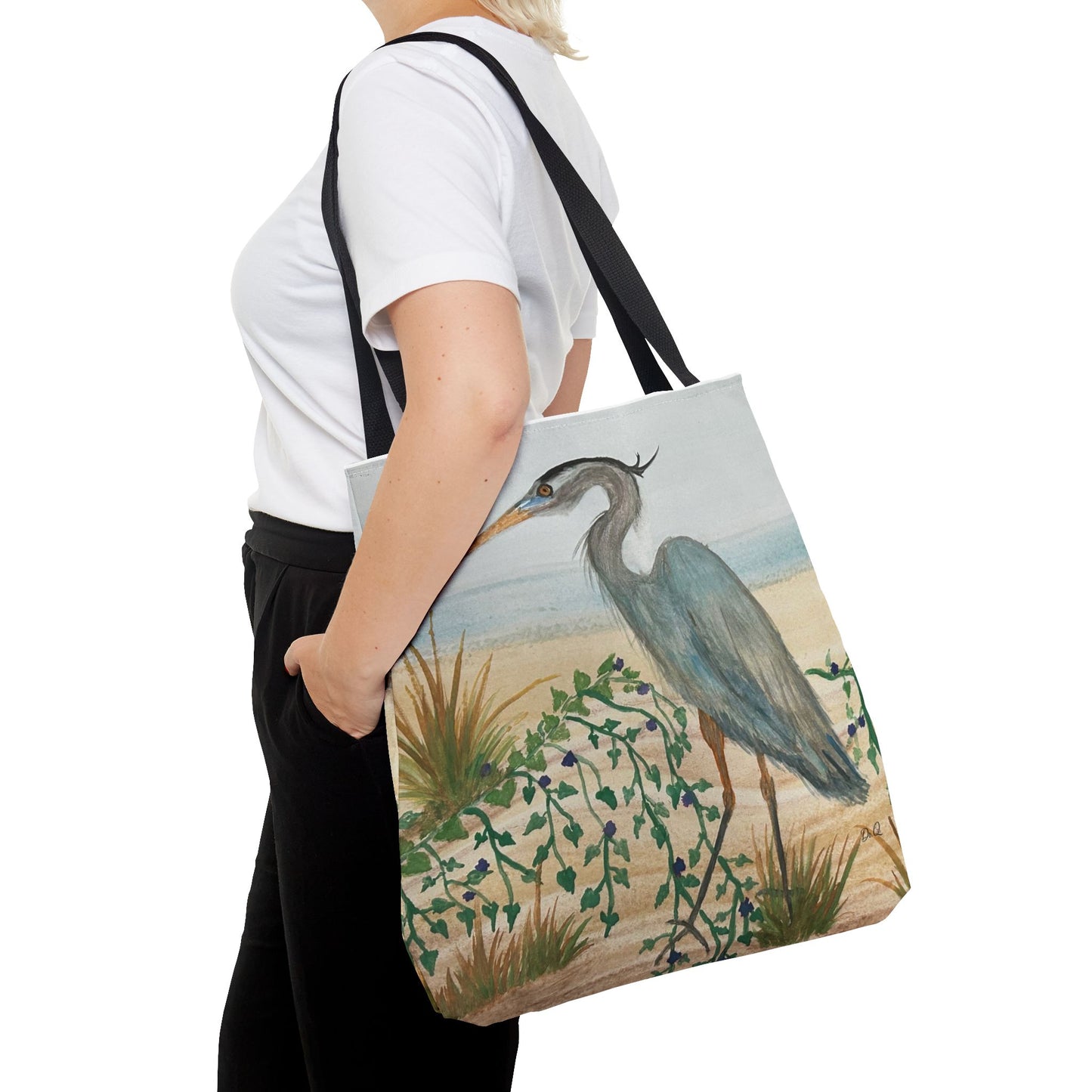 Blue Heron Juvenile Tote Bag (AOP)