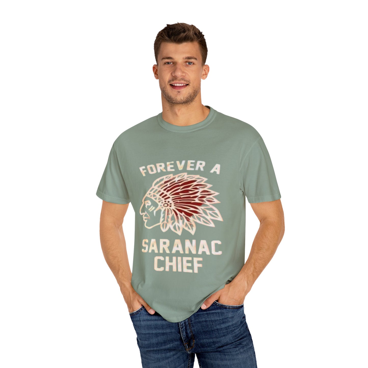 Forever a Saranac Chief Unisex Garment-Dyed T-shirt