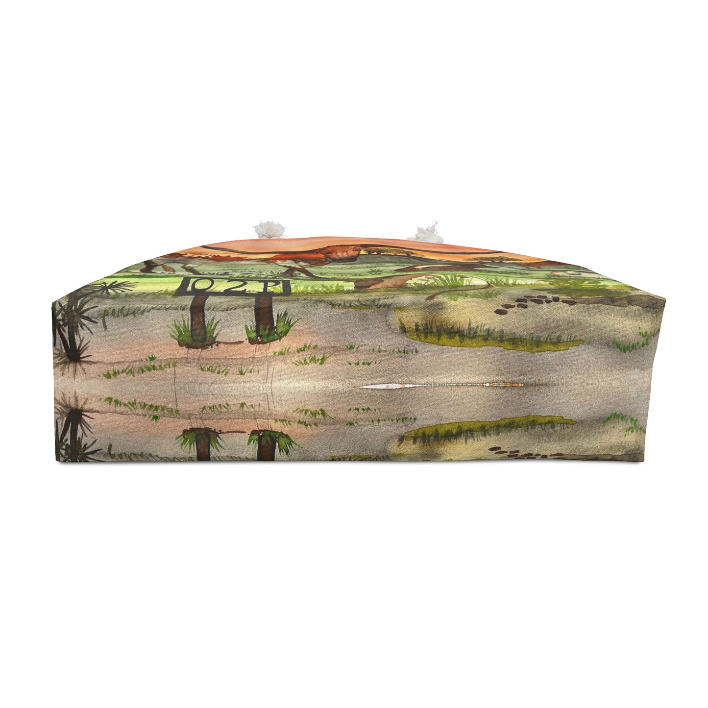 "Out 2 Pasture" Rustic Longhorn Weekender Bag - Perfect for Travel, Cowpoke Gifts, and Country Escapes, Tote, Spacious with Western Art