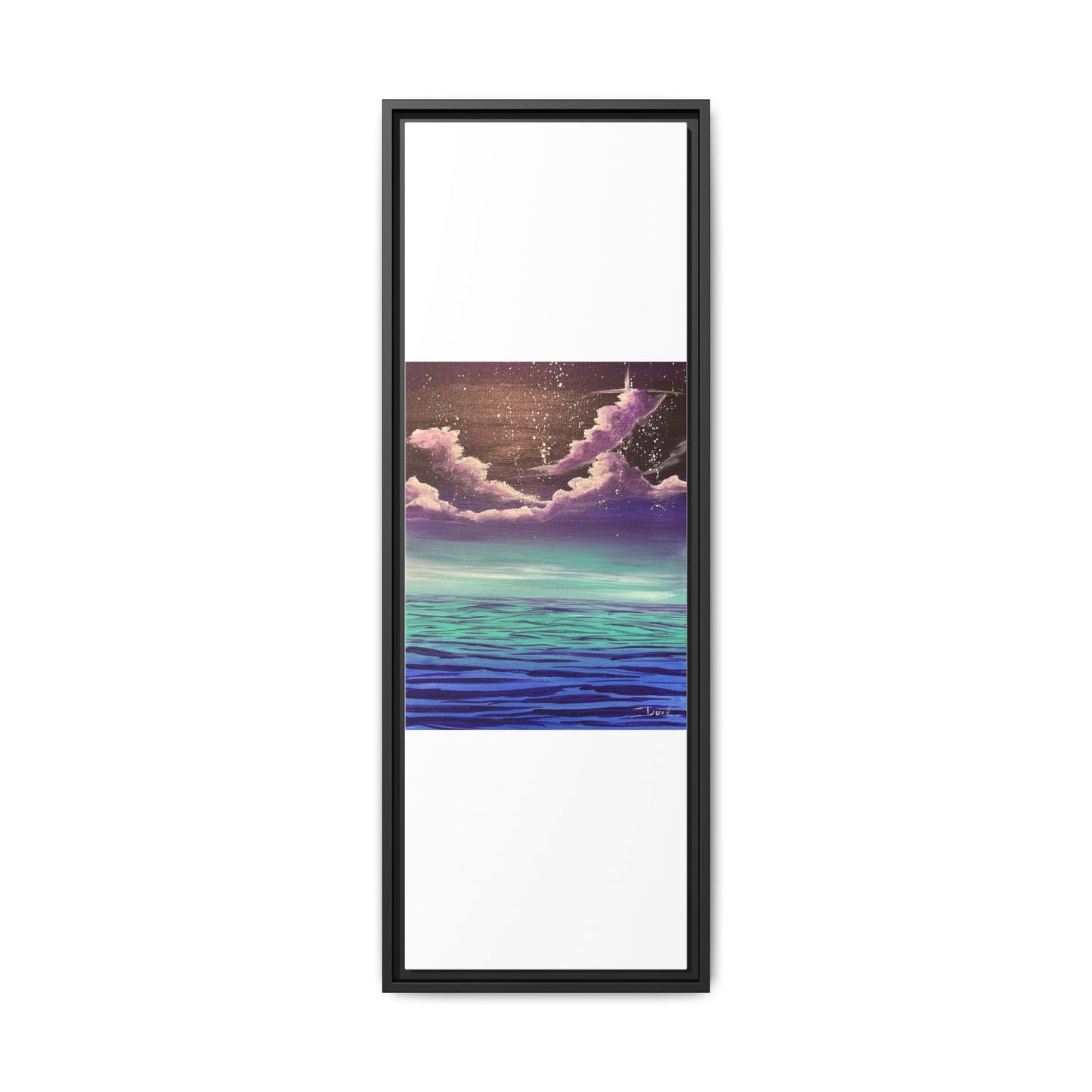Night Sky Matte Canvas, Framed (Multi-color)