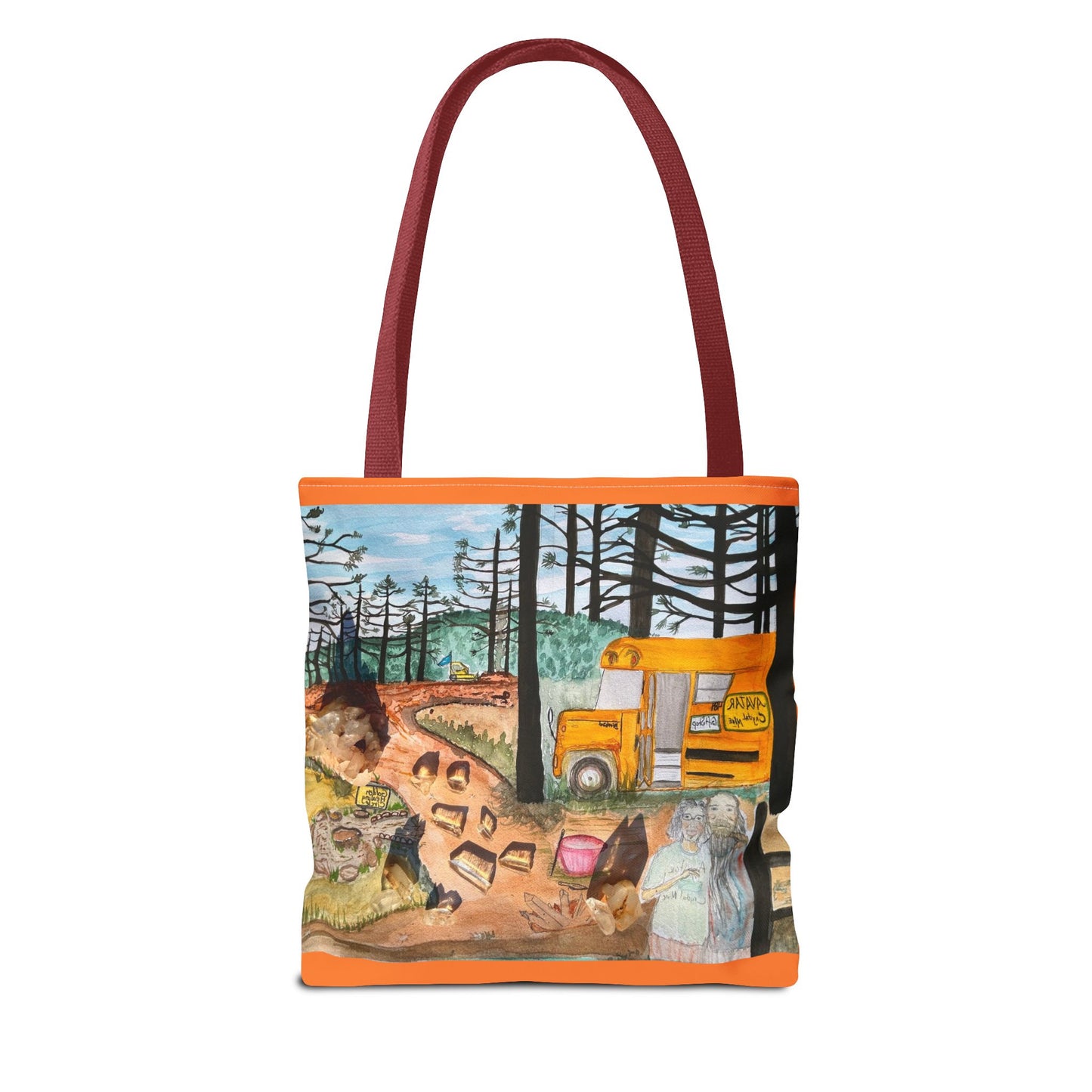 "Avatar Crystal Mine" Scenic Nature Tote Bag, Eco-Friendly Canvas Bag, Artsy Shopper’s Companion, Perfect Gift for Nature Lovers, Boho Style