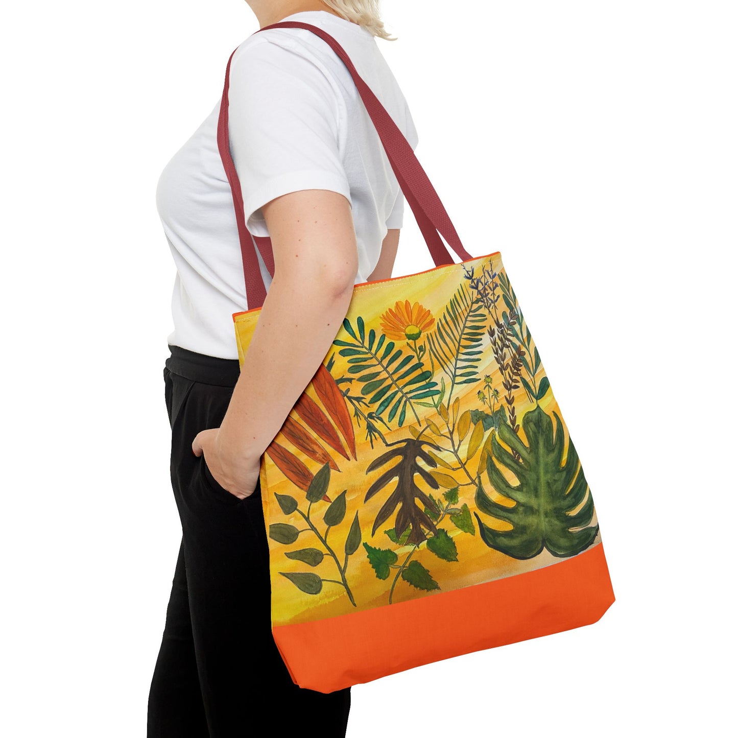 "Tropical Botanicals & Herbs" Tote Bag (AOP)