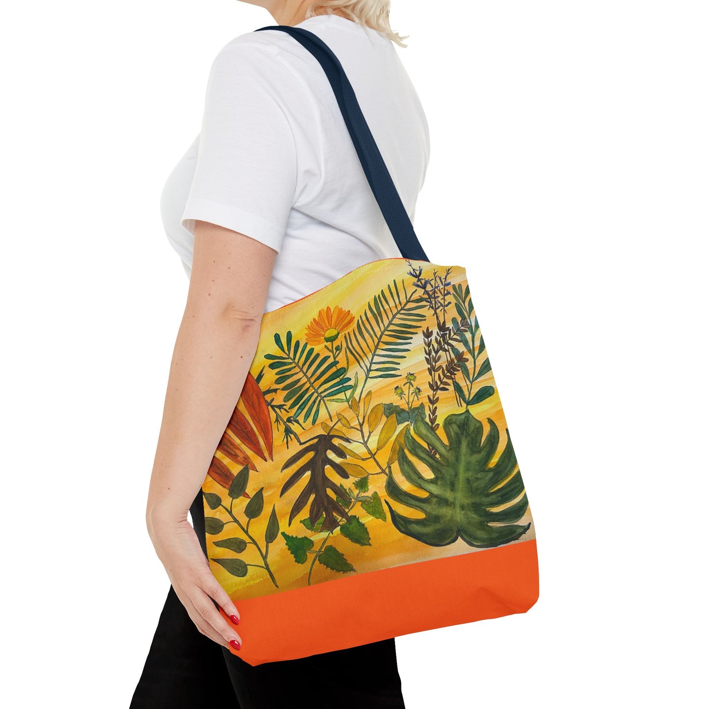 "Tropical Botanicals & Herbs" Tote Bag (AOP)