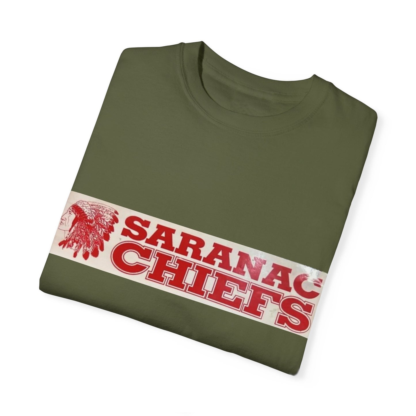 Vintage Garment-Dyed T-shirt "Forever a Saranac Chief"