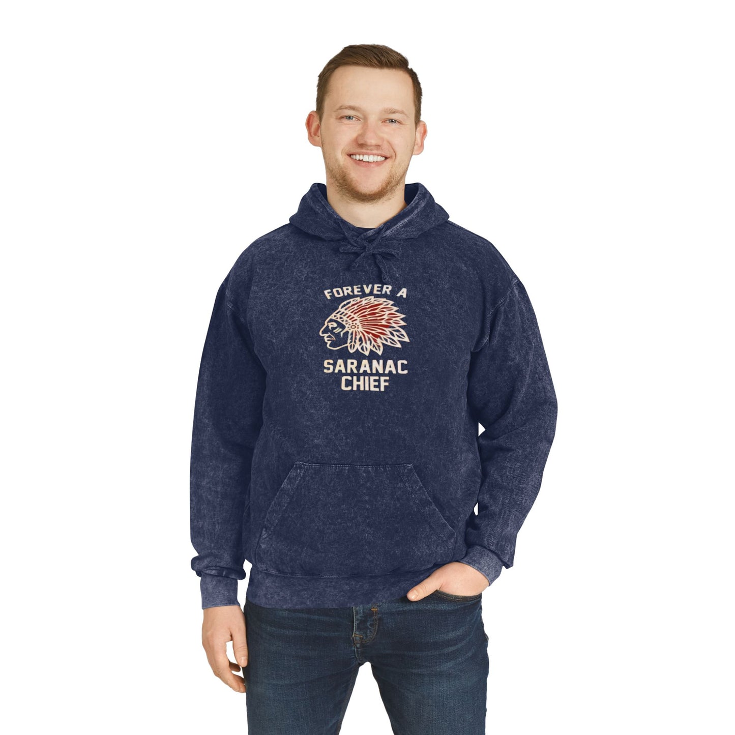 Forever a Saranac Chief Unisex Mineral Wash Hoodie