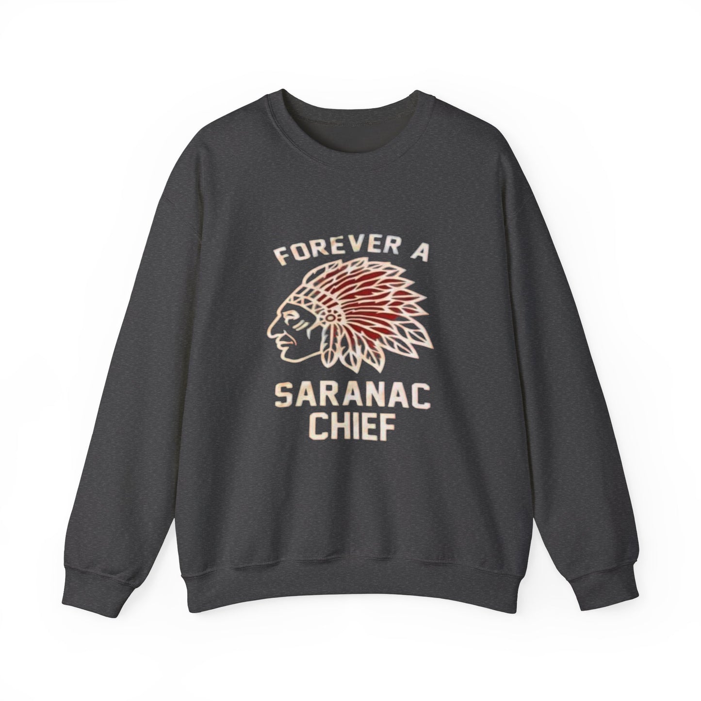 Forever a Saranac Chief Unisex Heavy Blend™ Crewneck Sweatshirt