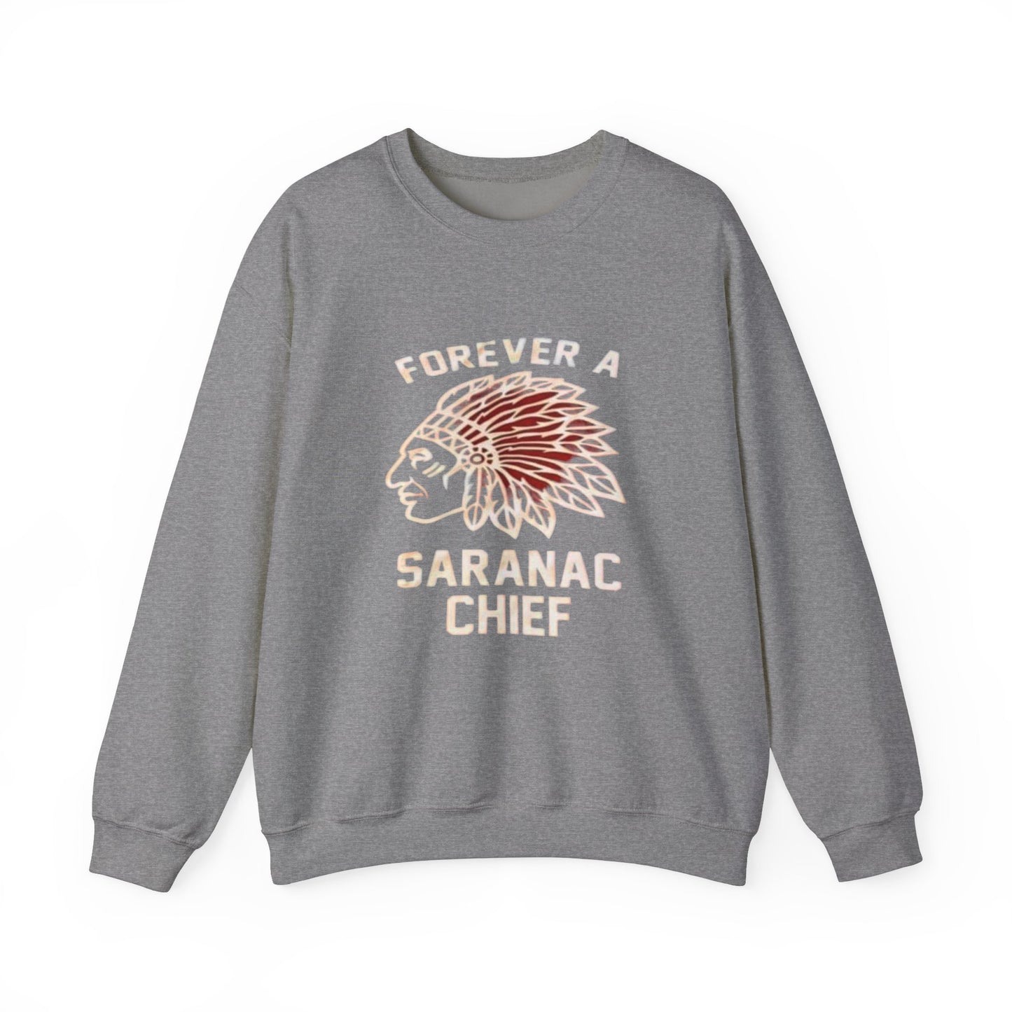 Forever a Saranac Chief Unisex Heavy Blend™ Crewneck Sweatshirt