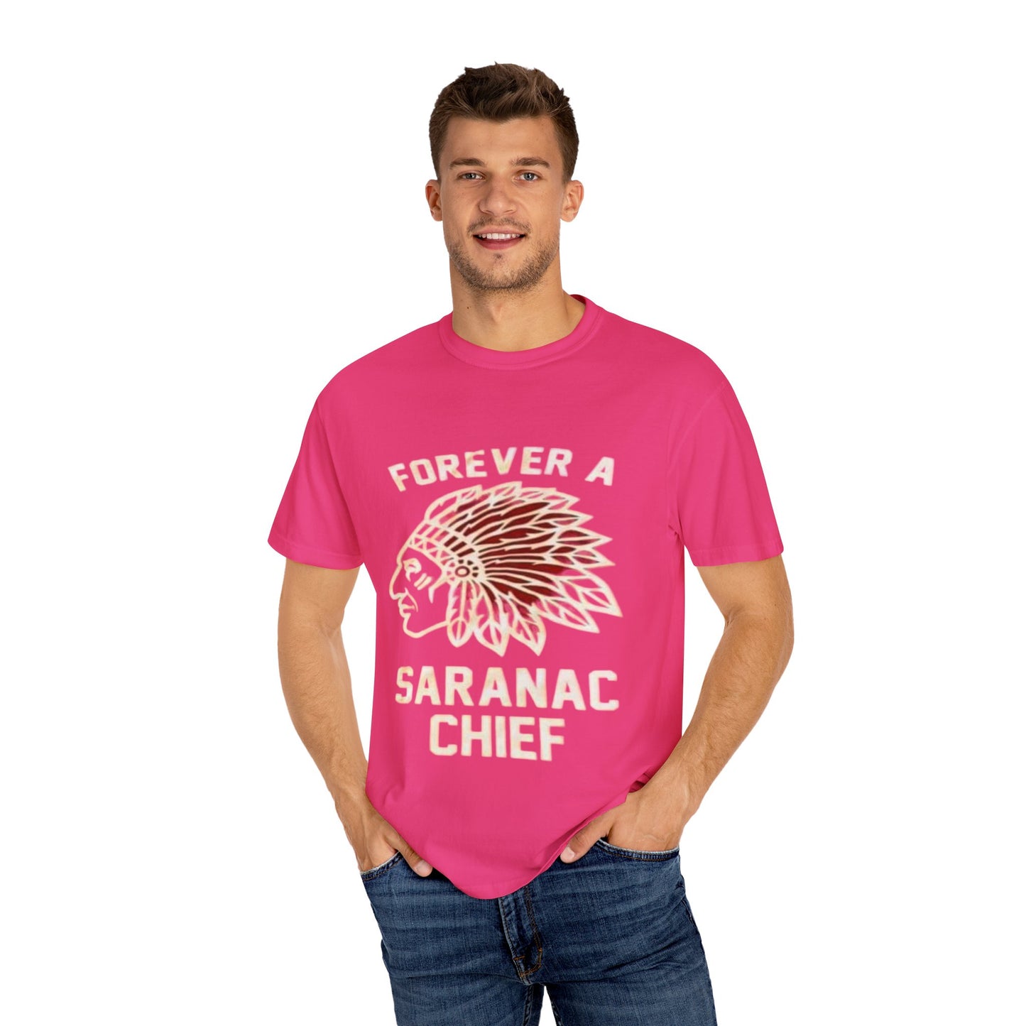 Forever a Saranac Chief Unisex Garment-Dyed T-shirt