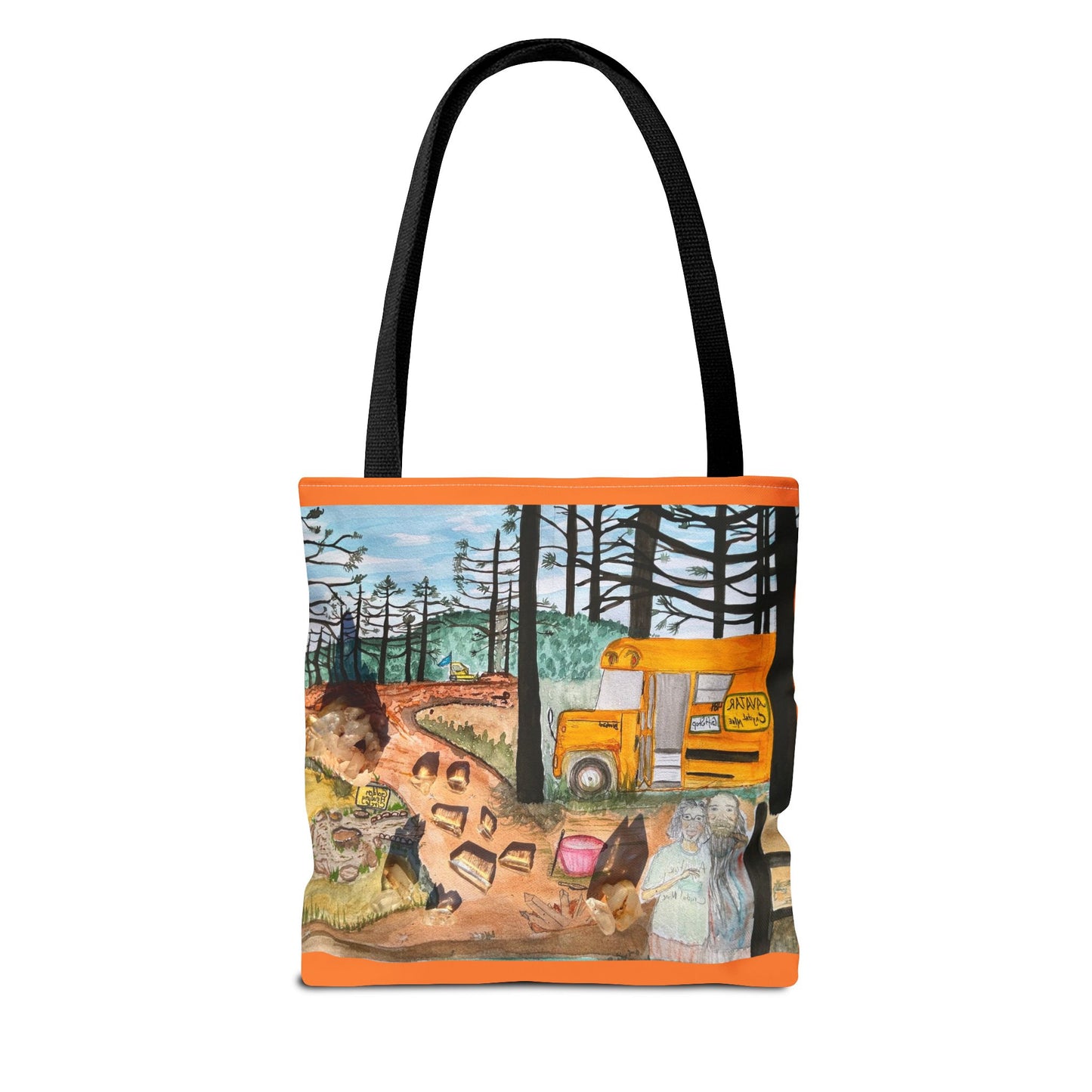"Avatar Crystal Mine" Scenic Nature Tote Bag, Eco-Friendly Canvas Bag, Artsy Shopper’s Companion, Perfect Gift for Nature Lovers, Boho Style