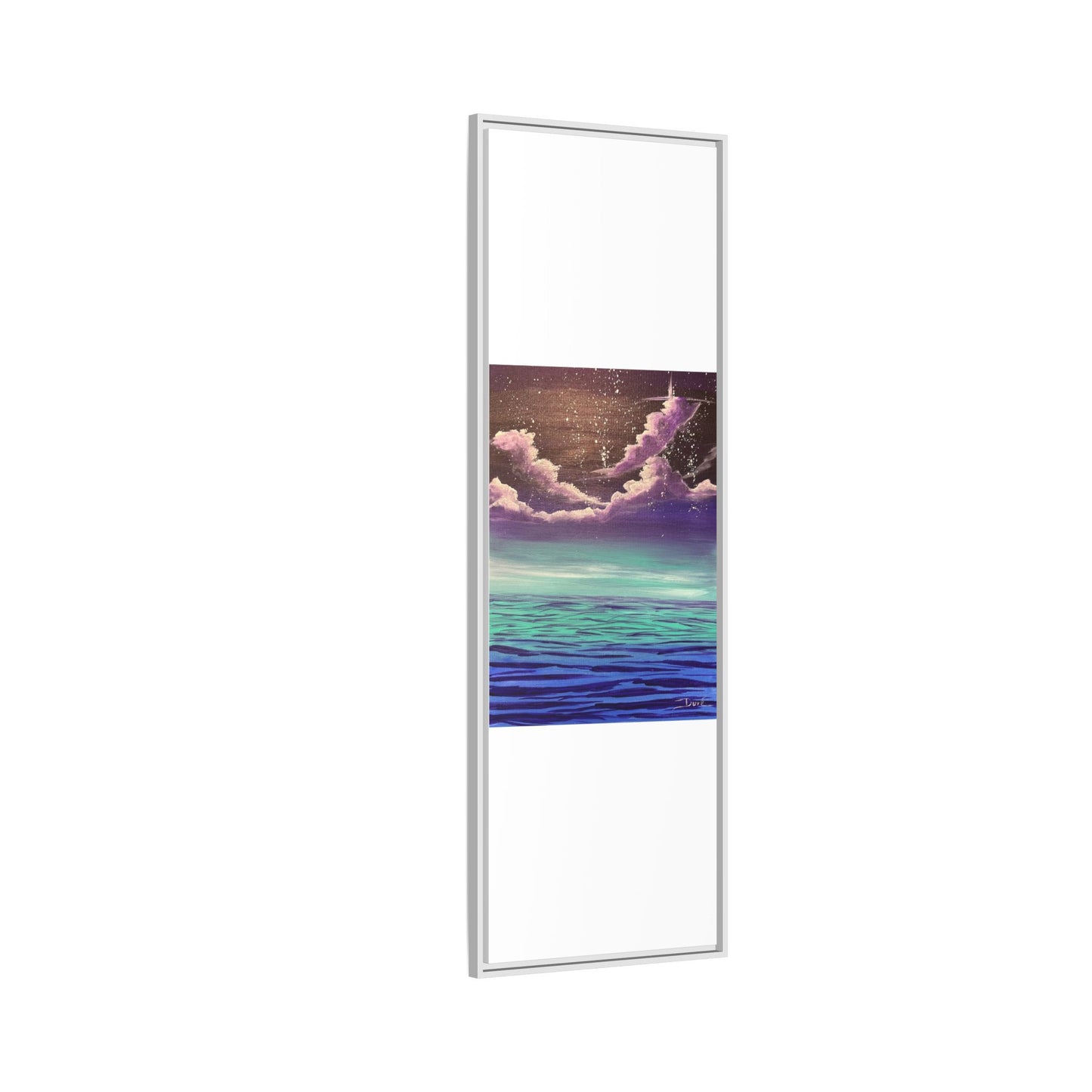 Night Sky Matte Canvas, Framed (Multi-color)