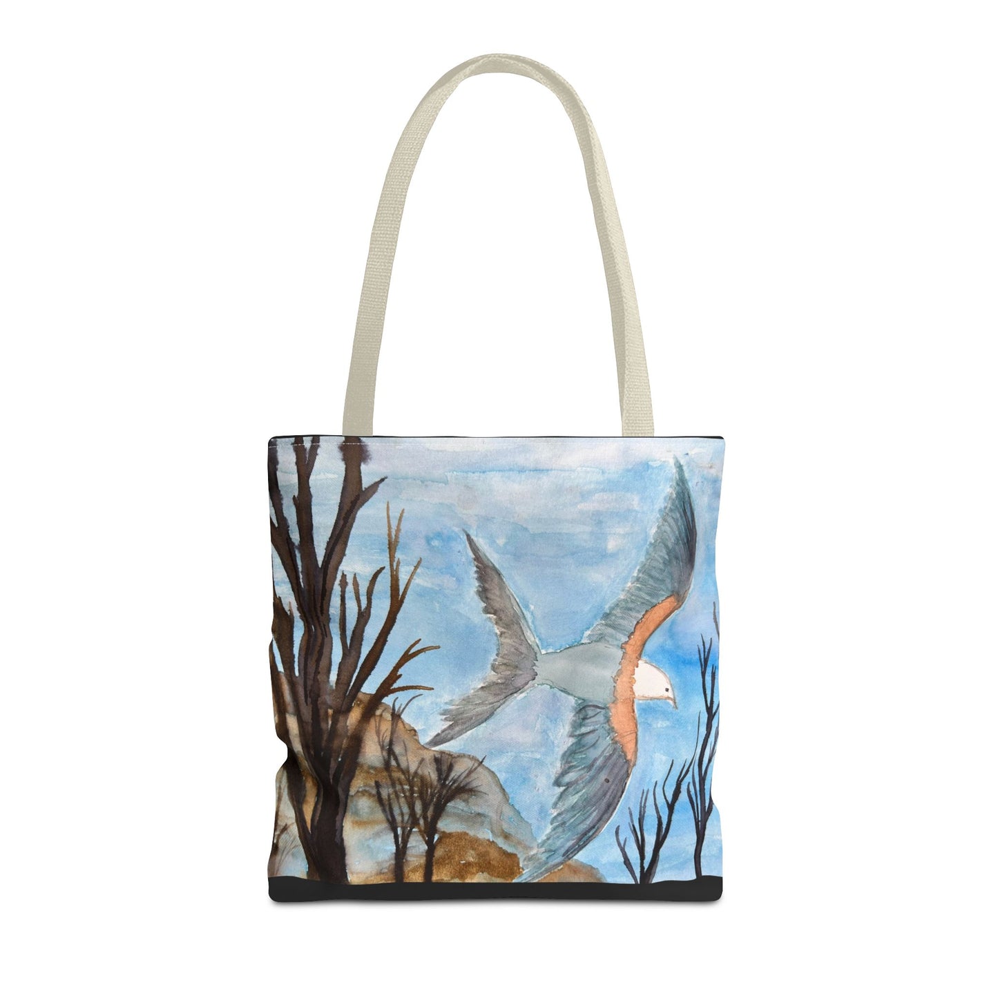 Elegant Bird Design Tote Bag, Nature Lover's Gift, Eco-Friendly Shopping Bag, Unique Art Tote, Everyday Carryall Bag