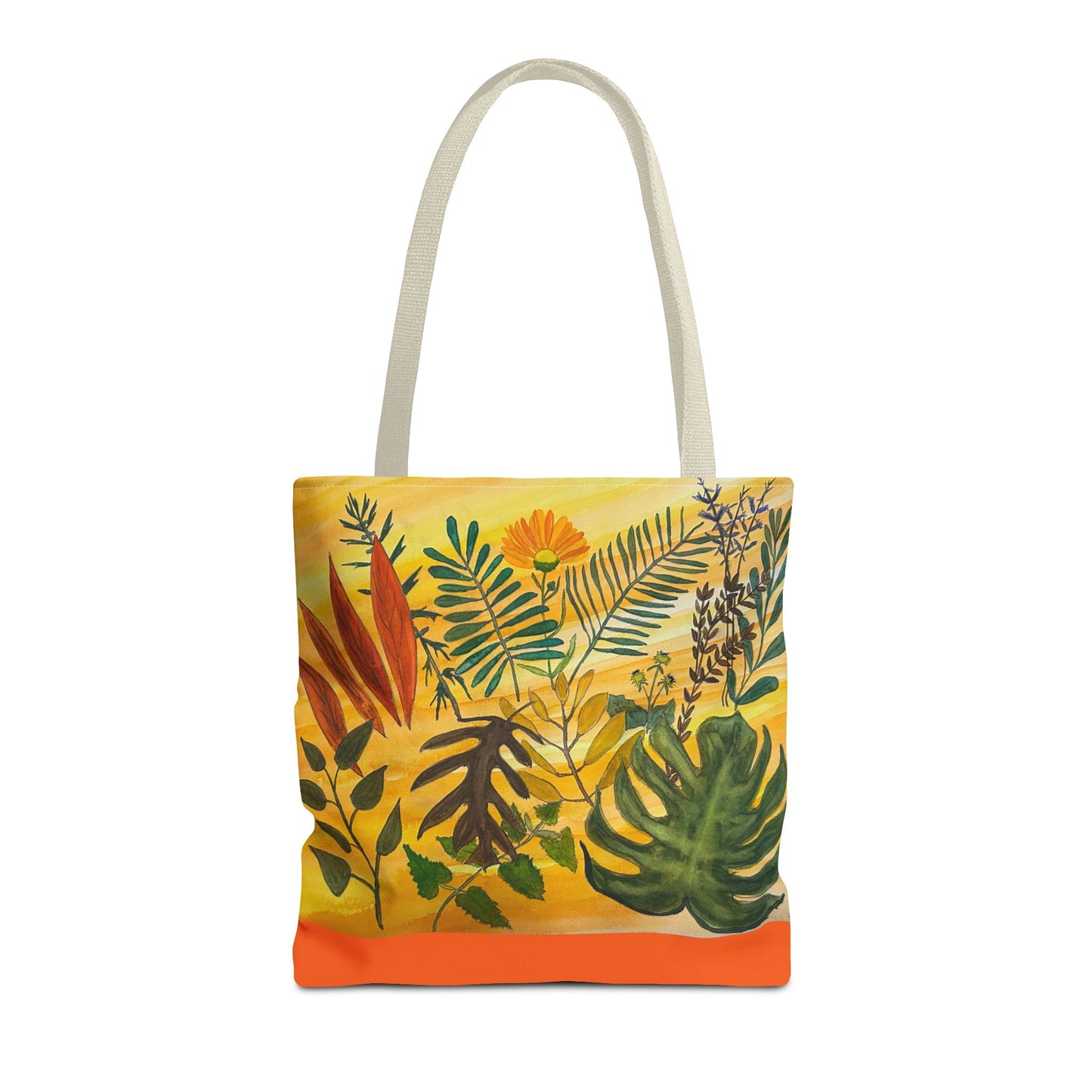 "Tropical Botanicals & Herbs" Tote Bag (AOP)