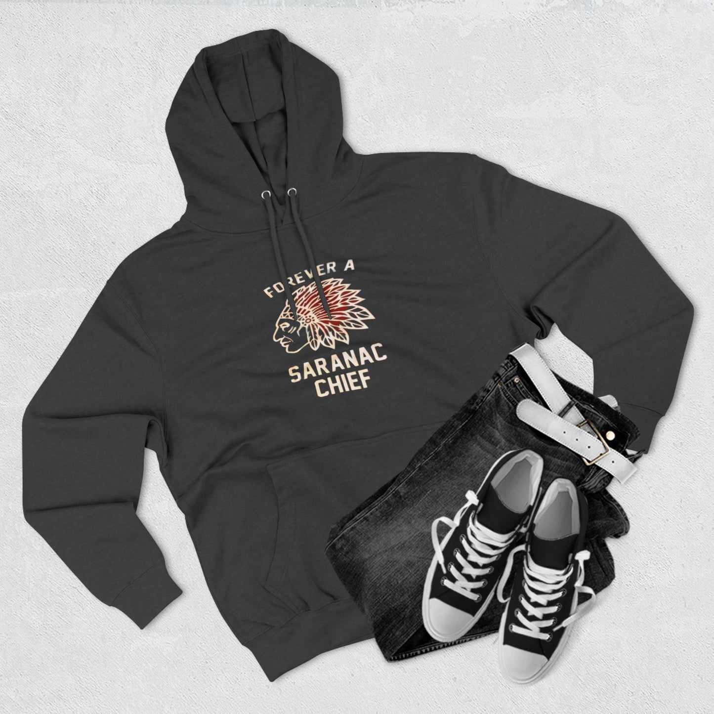 Forever a Saranac Chief Three-Panel Fleece Hoodie