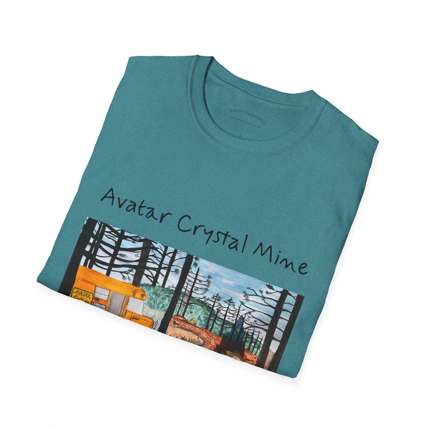 "Avatar Crystal Mine" Mother Nature-Inspired Graphic Tee, Cozy Casual Style for Nature Lovers, Perfect Gift for Earth Day, Hiking, Camping, and Everyday Wear