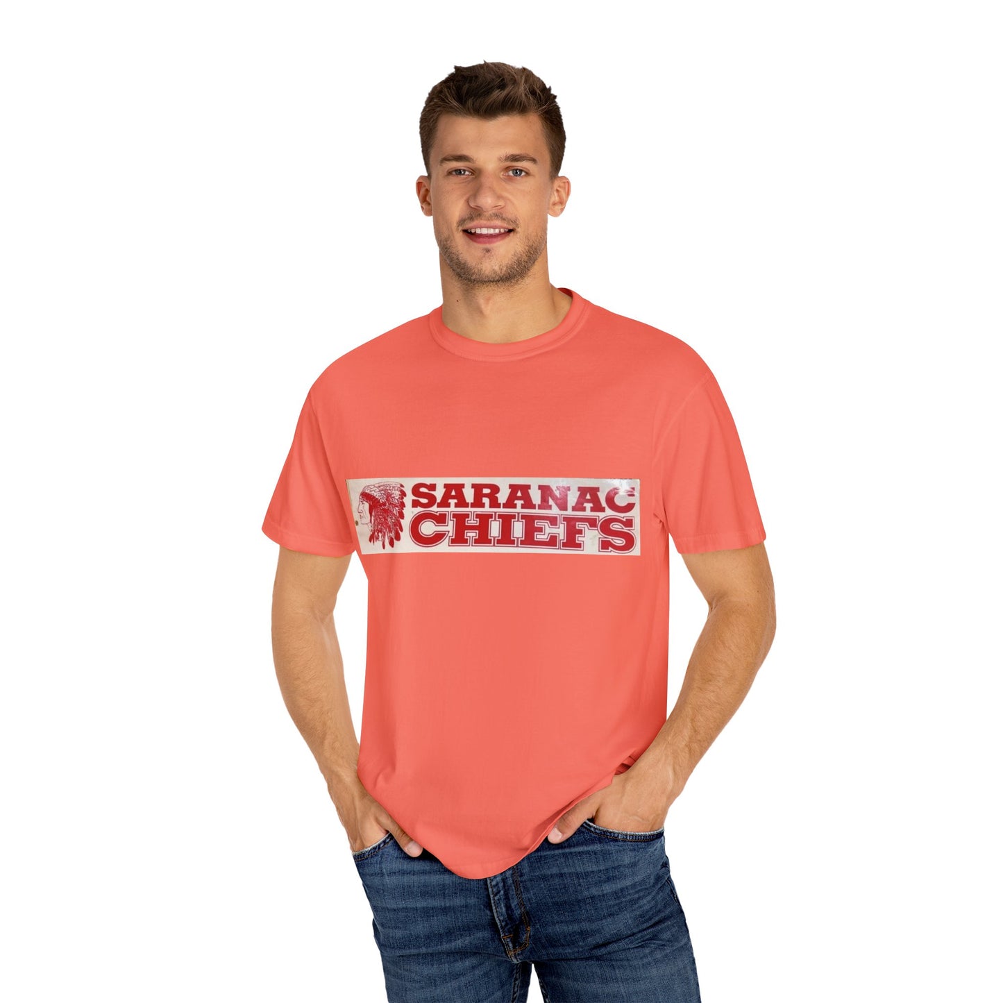 Vintage Garment-Dyed T-shirt "Forever a Saranac Chief"