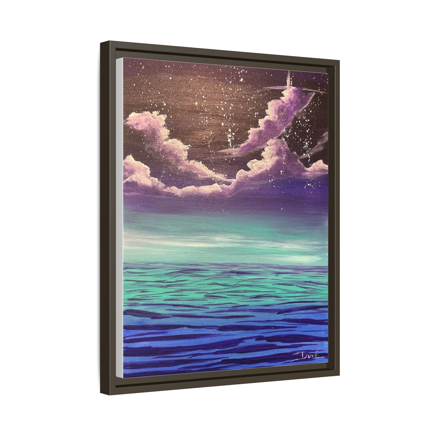 Night Sky Matte Canvas, Framed (Multi-color)