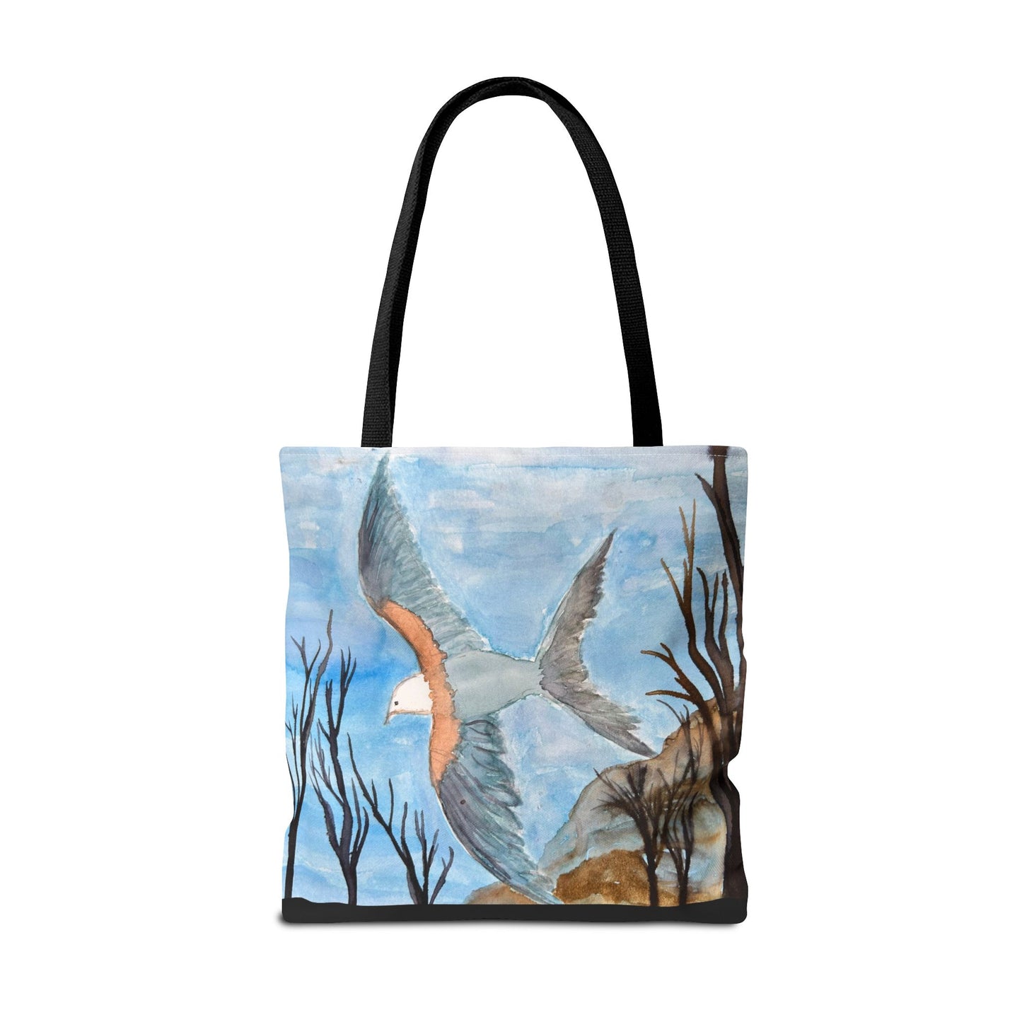 Elegant Bird Design Tote Bag, Nature Lover's Gift, Eco-Friendly Shopping Bag, Unique Art Tote, Everyday Carryall Bag