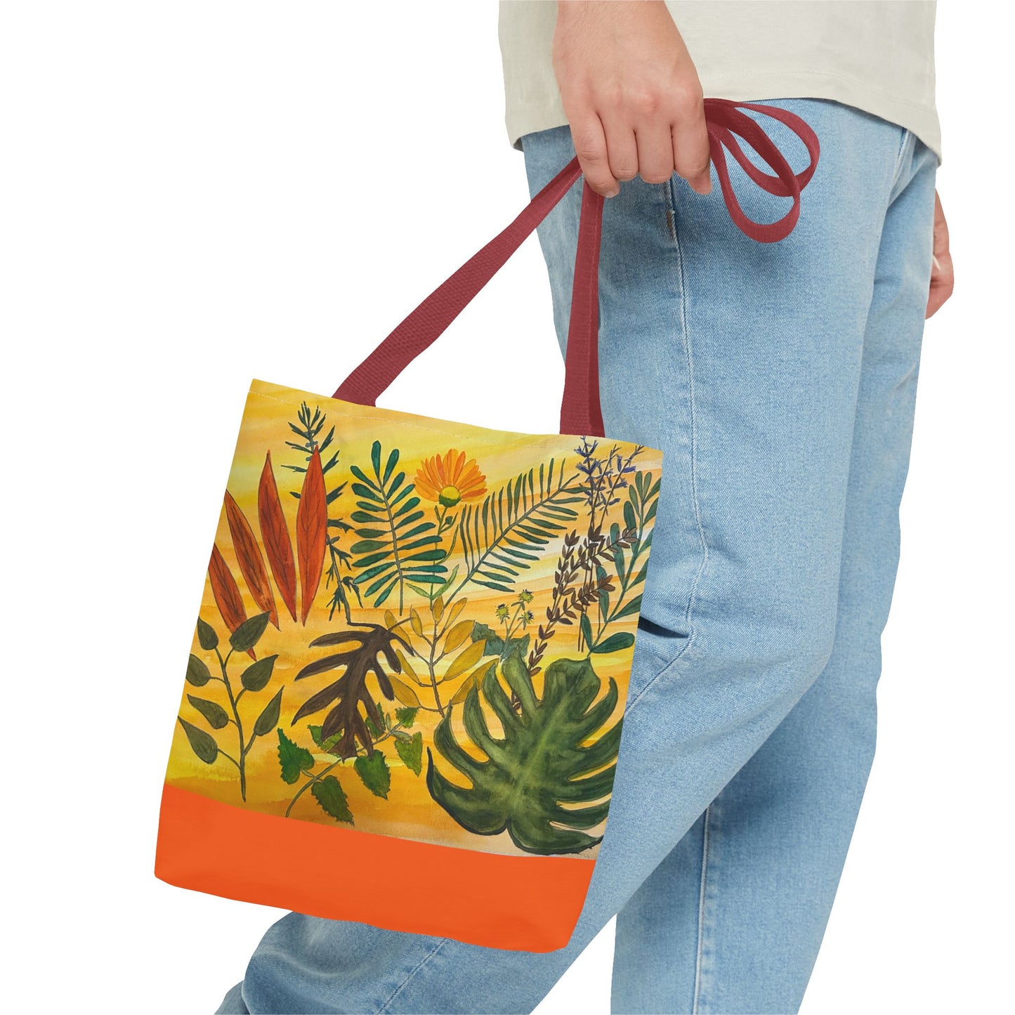 "Tropical Botanicals & Herbs" Tote Bag (AOP)