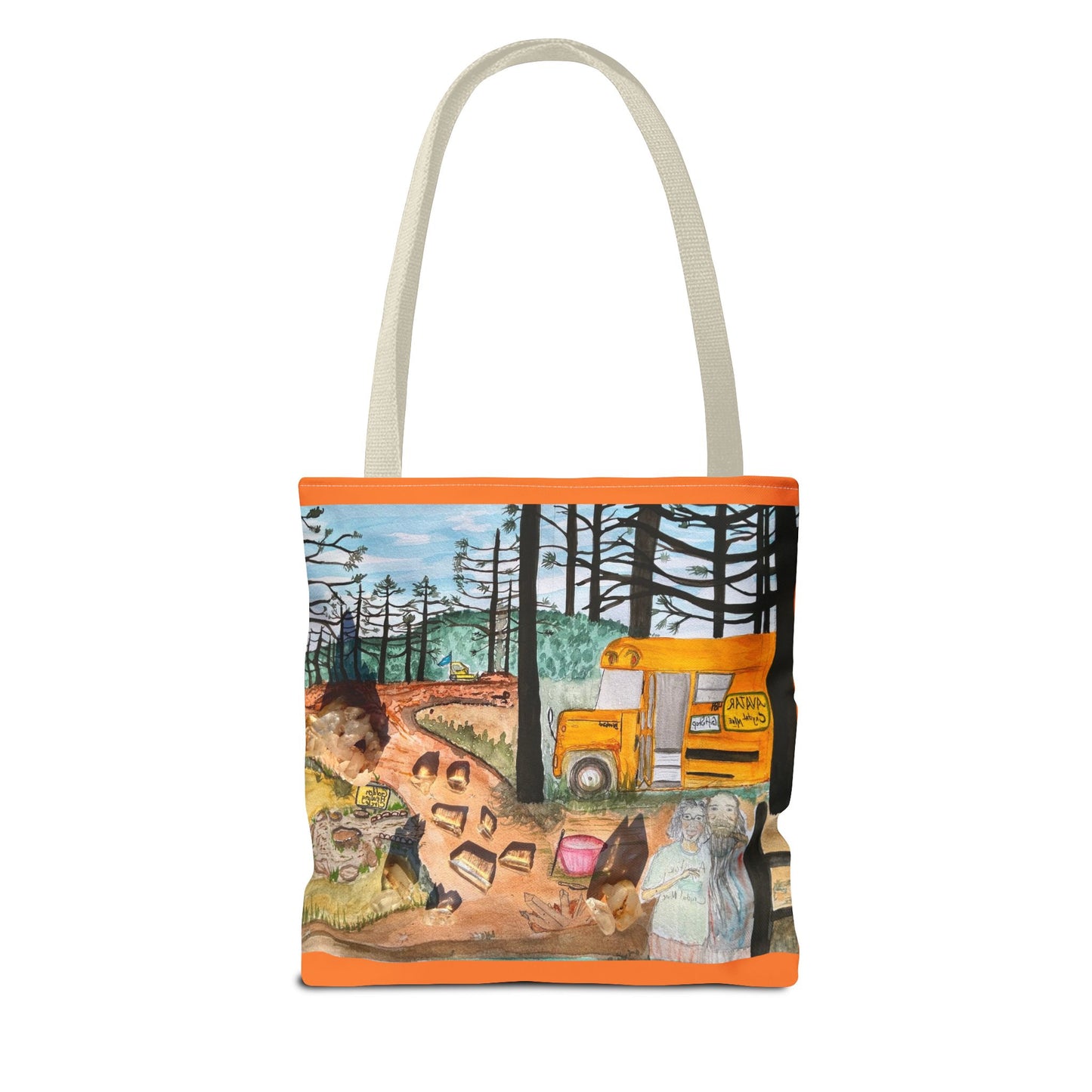 "Avatar Crystal Mine" Scenic Nature Tote Bag, Eco-Friendly Canvas Bag, Artsy Shopper’s Companion, Perfect Gift for Nature Lovers, Boho Style