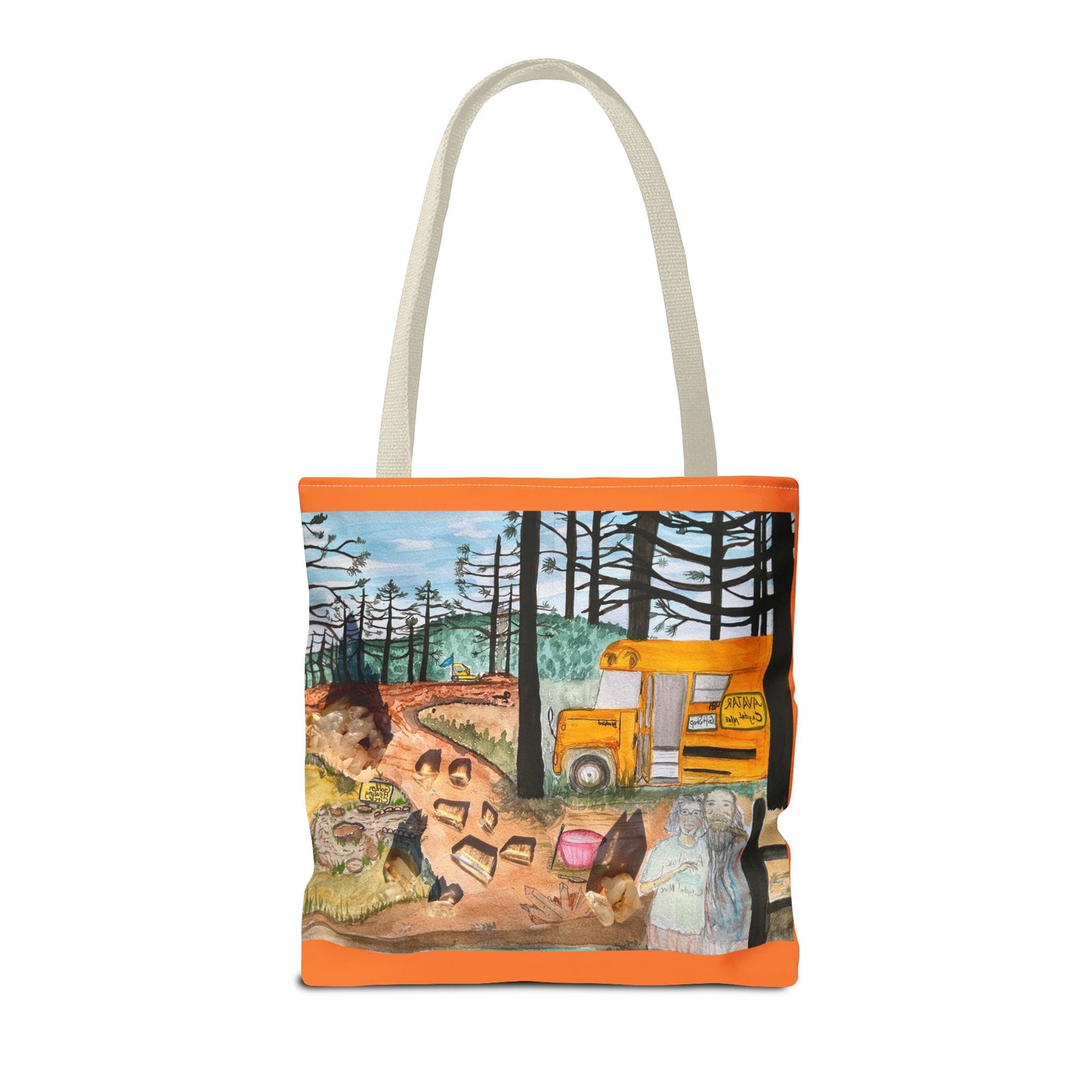 "Avatar Crystal Mine" Scenic Nature Tote Bag, Eco-Friendly Canvas Bag, Artsy Shopper’s Companion, Perfect Gift for Nature Lovers, Boho Style