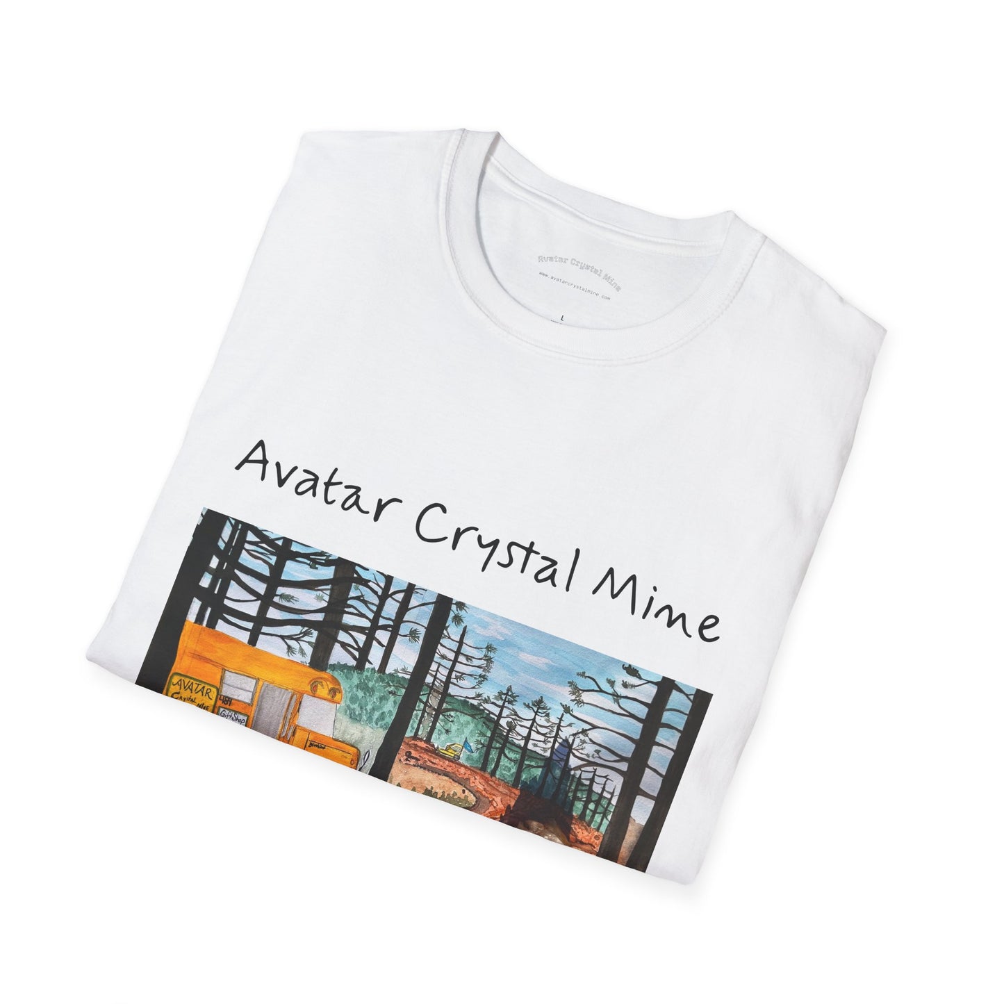 "Avatar Crystal Mine" Mother Nature-Inspired Graphic Tee, Cozy Casual Style for Nature Lovers, Perfect Gift for Earth Day, Hiking, Camping, and Everyday Wear