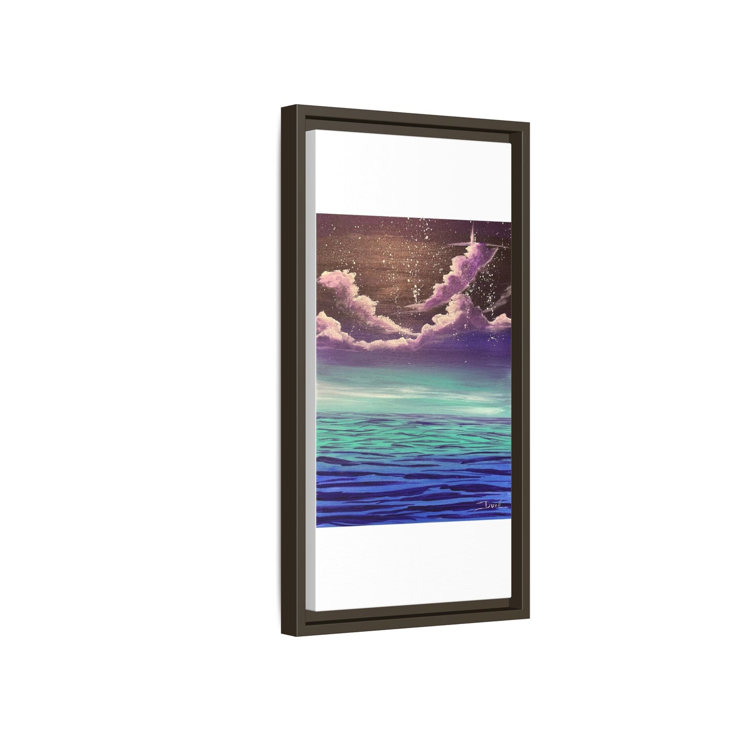 Night Sky Matte Canvas, Framed (Multi-color)