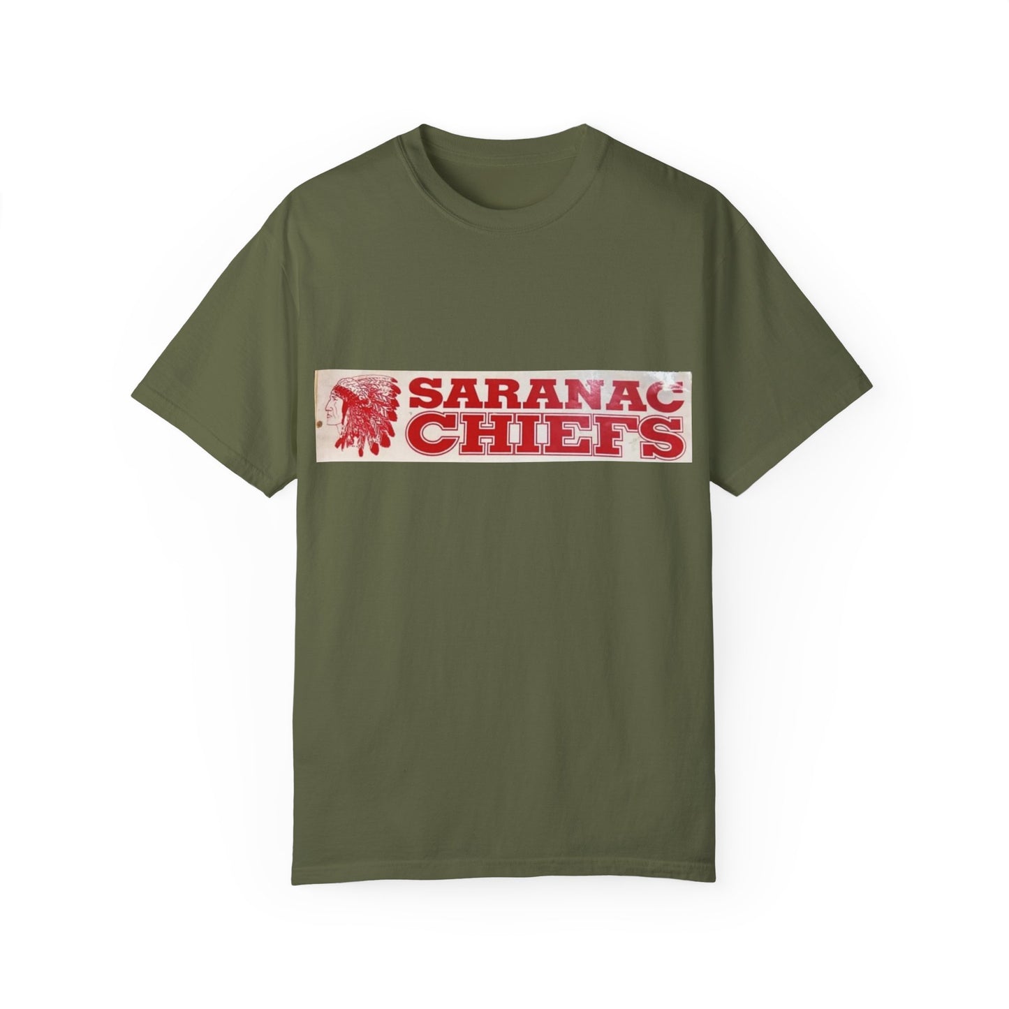 Vintage Garment-Dyed T-shirt "Forever a Saranac Chief"